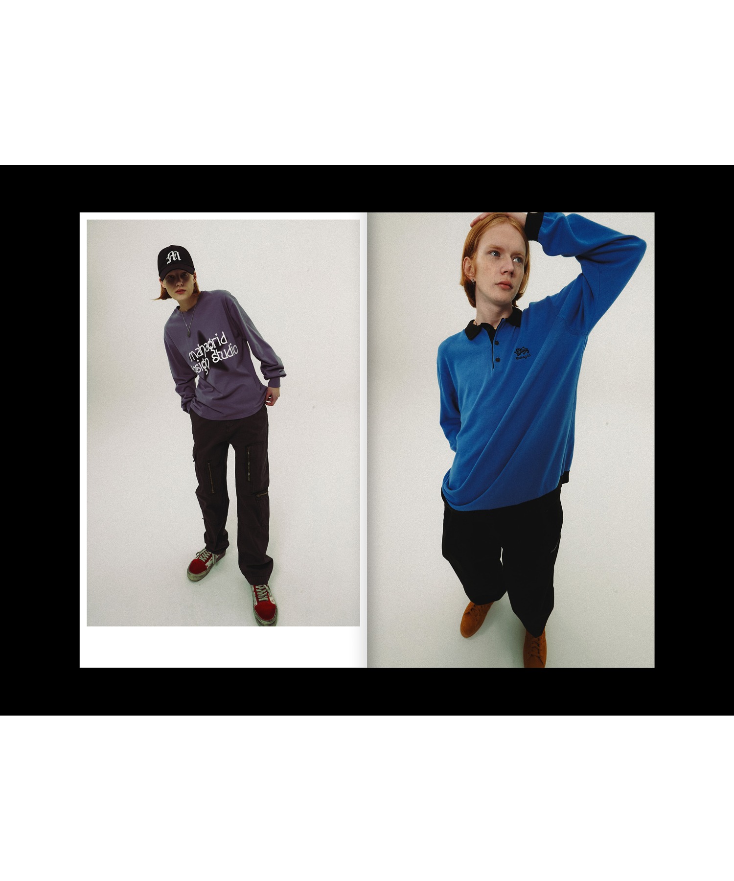 tシャツ 「mahagrid/マハグリッド」DIM STAR LS TEE/スター 長袖Tシャツ レディース メンズ mahagrid/マハグリッド』STAR LOGO LS TEE/スターロゴデザイン