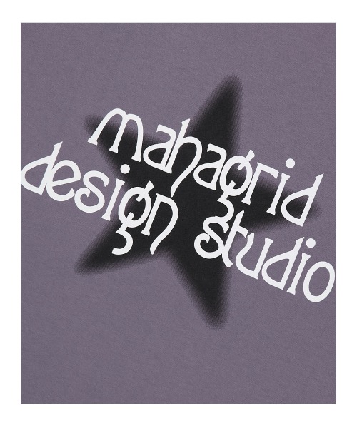 tシャツ 「mahagrid/マハグリッド」DIM STAR LS TEE/スター 長袖Tシャツ レディース メンズ mahagrid/マハグリッド』DIM STAR LS TEE/スター 長袖Tシャツ