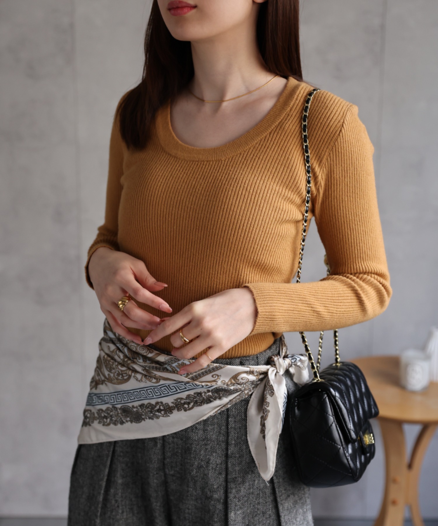 model:162cm　着用サイズ：F