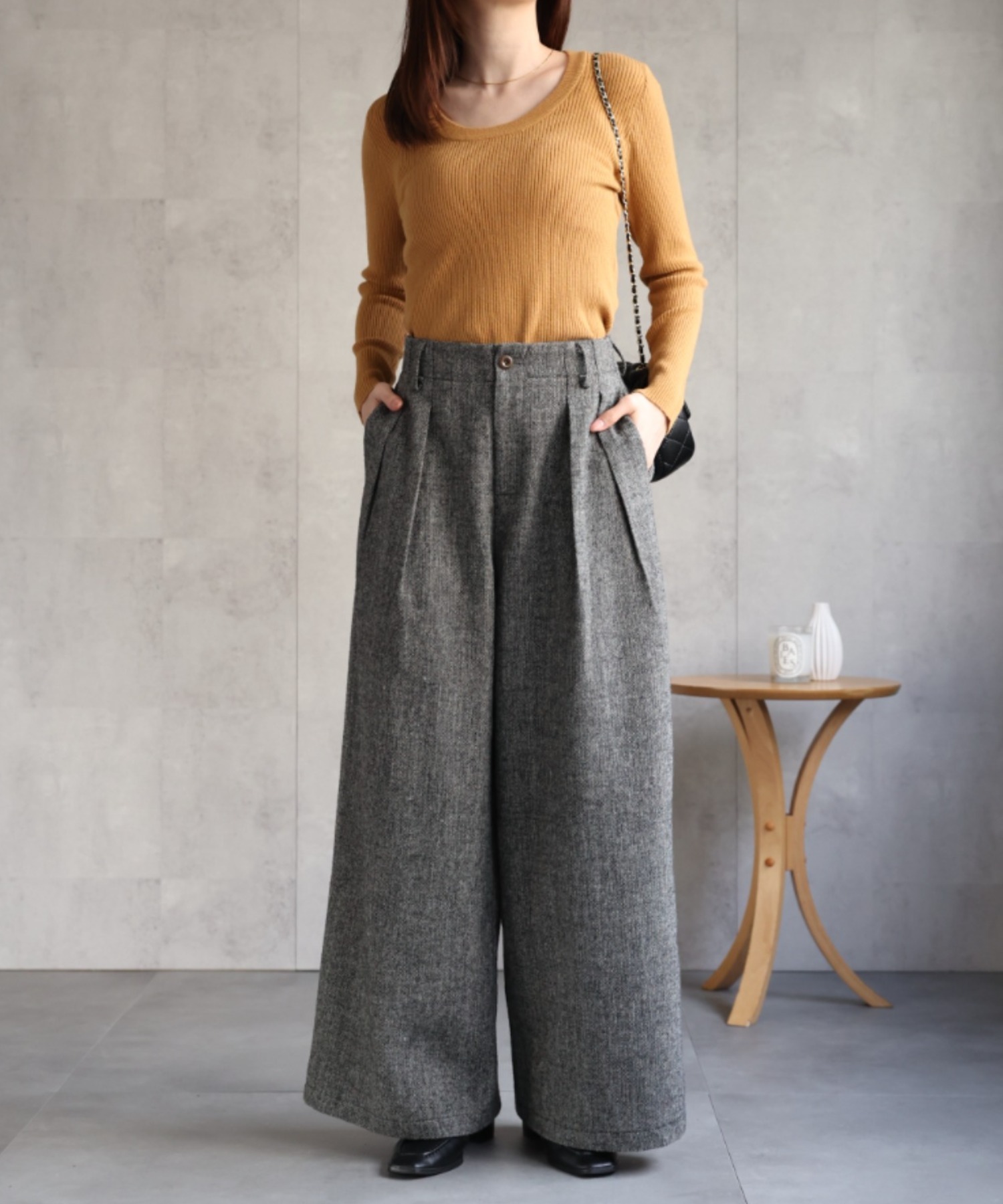 model:162cm　着用サイズ：F
