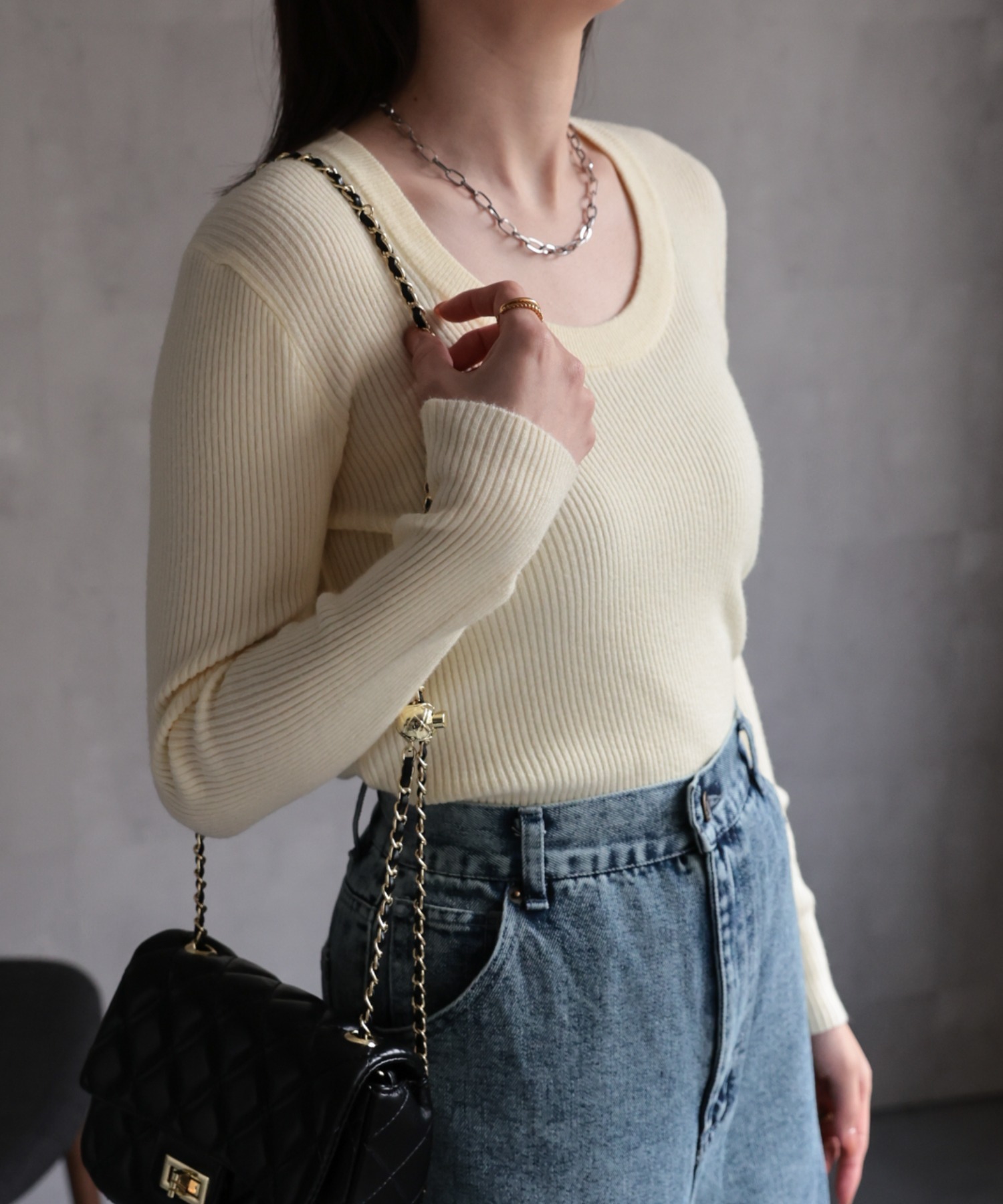 model:162cm　着用サイズ：F