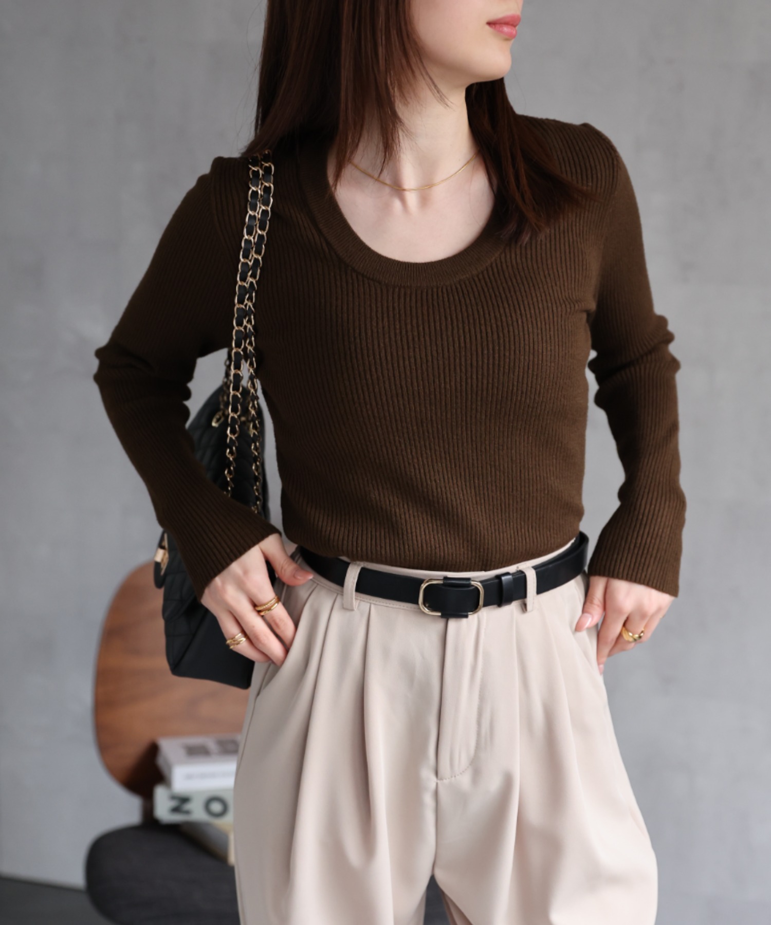 model:162cm　着用サイズ：F