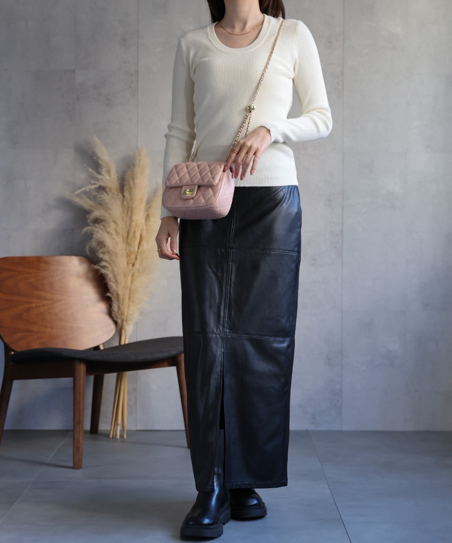 model:162cm　着用サイズ：F