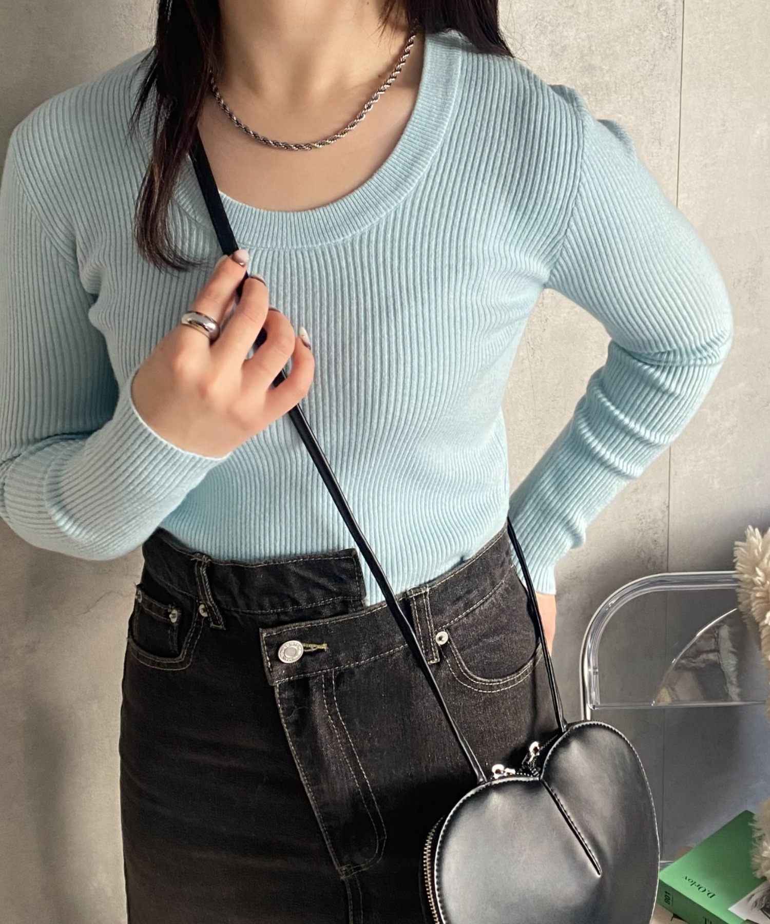 model:158cm　着用サイズ：F