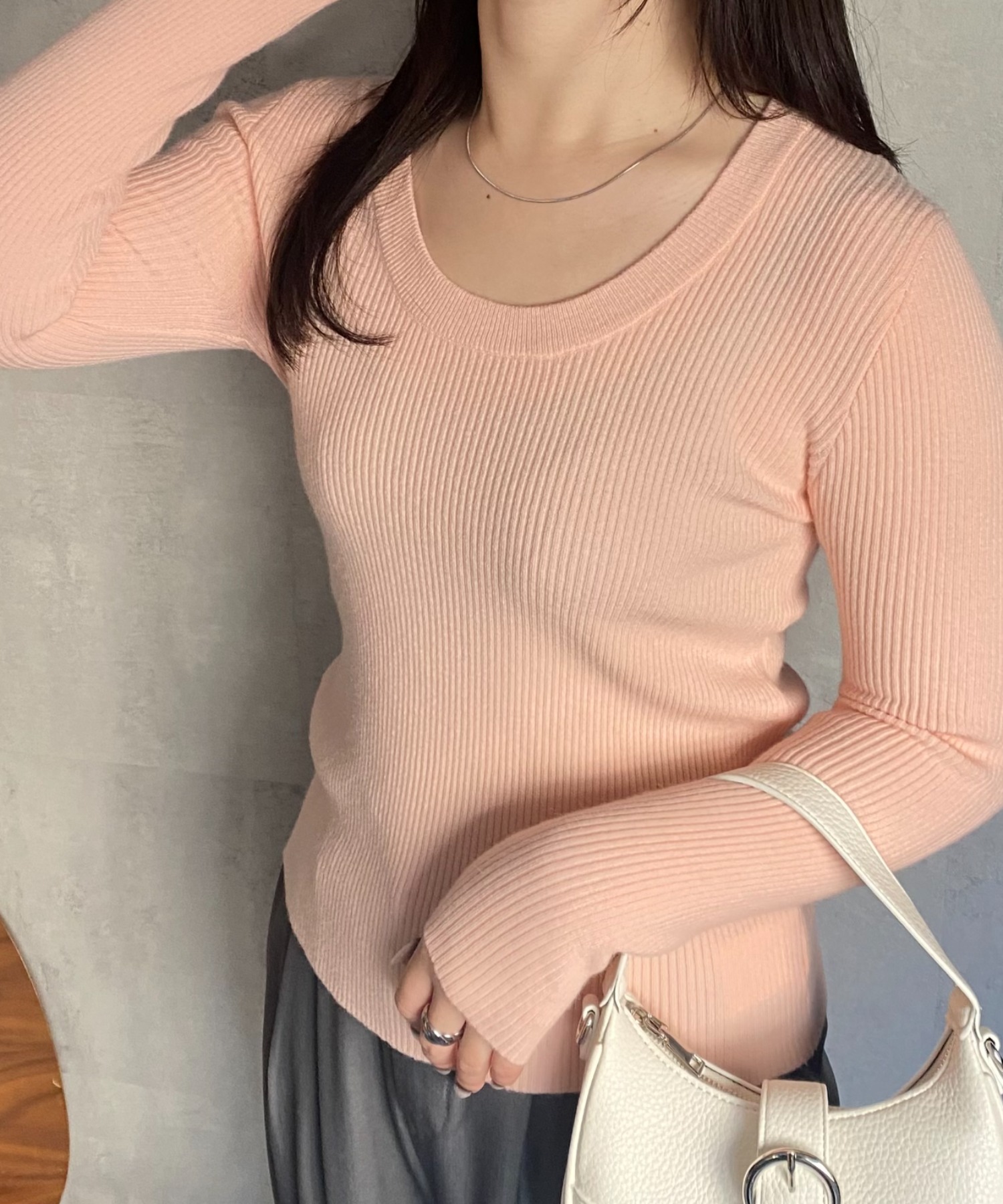 model:158cm　着用サイズ：F