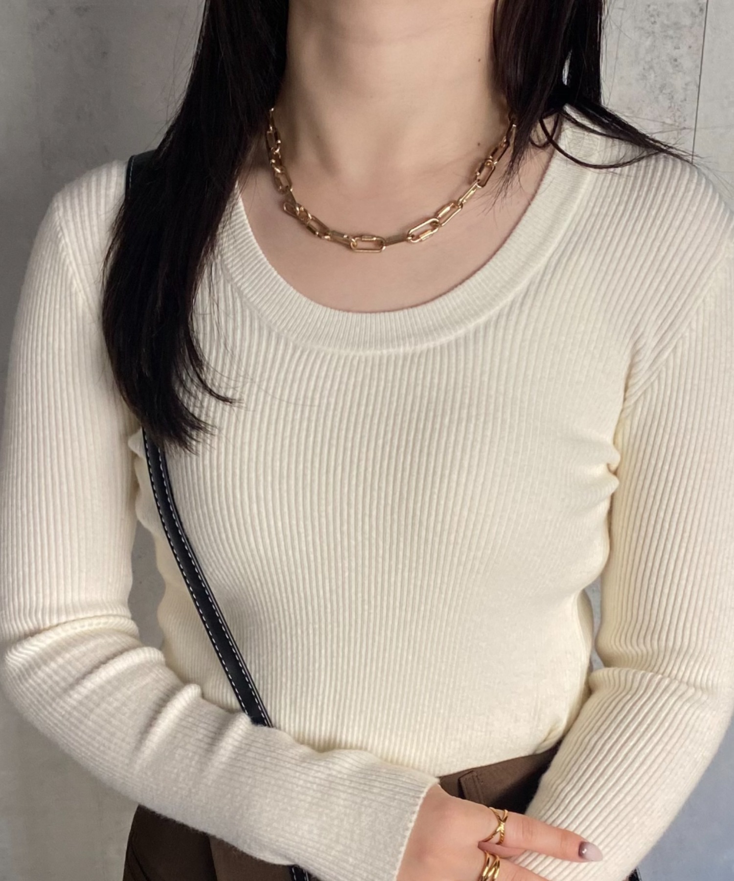 model:158cm　着用サイズ：F