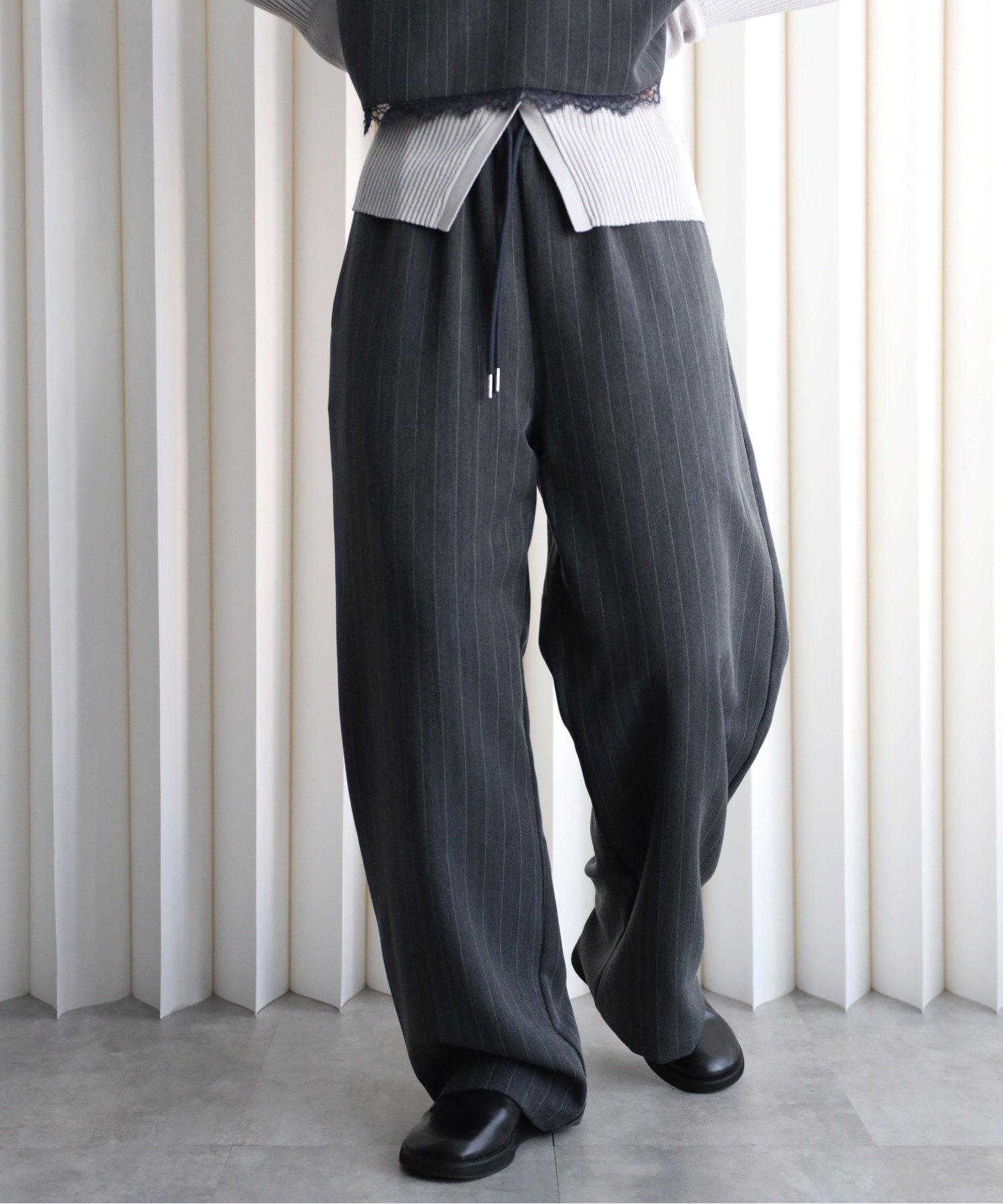 model：164cm. 着用サイズ：FT(トールさん用、丈長め)