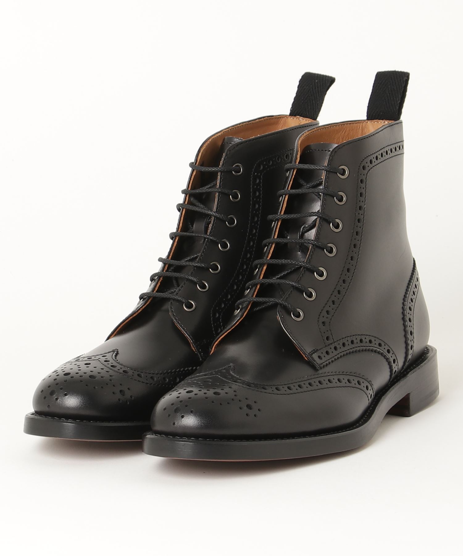 工場直送 革底レースアップウィングチップショートブーツ レディース Regalリーガル ブーツ