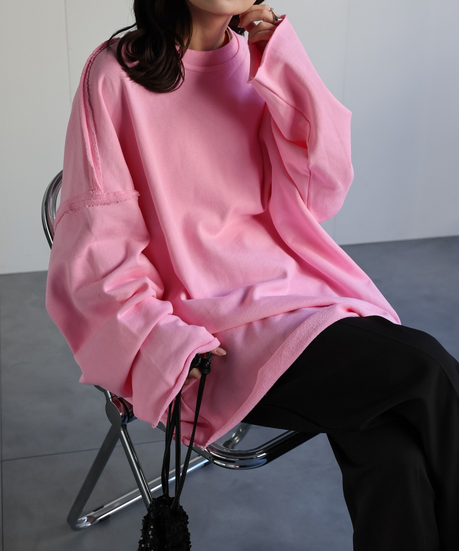 model：156cm 着用サイズ：FREE