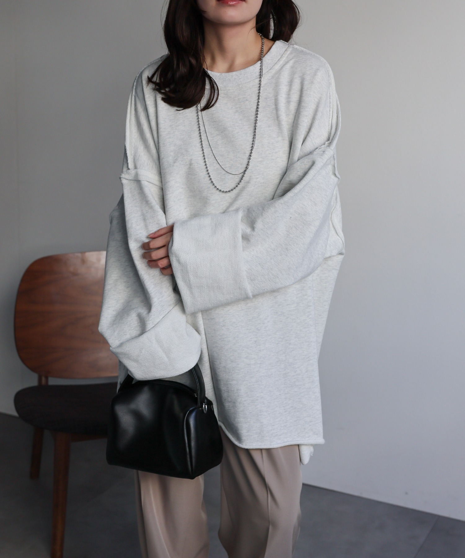 model：156cm 着用サイズ：FREE