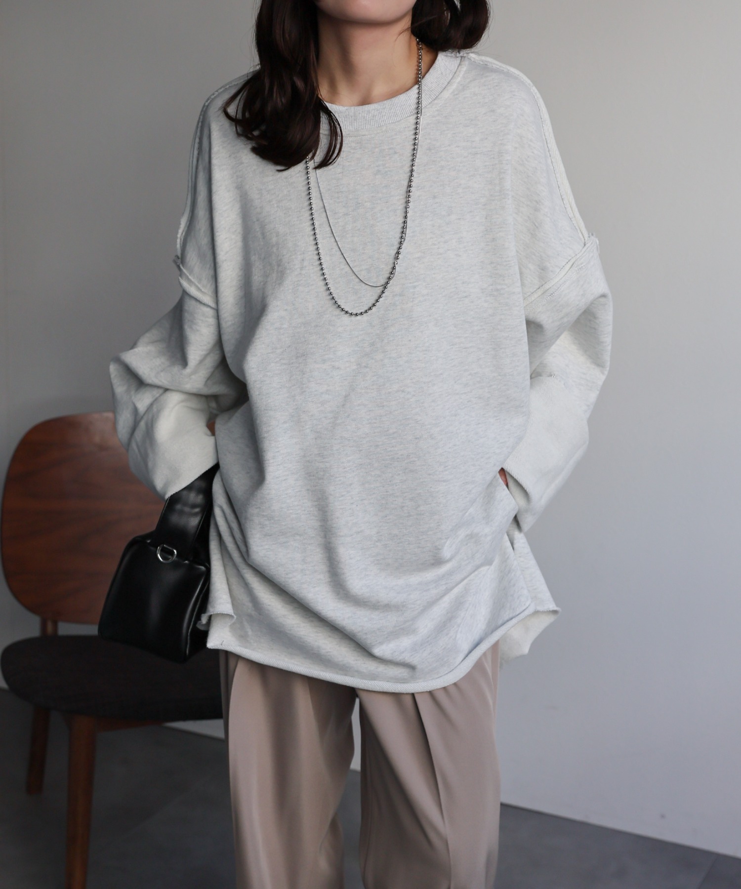 model：156cm 着用サイズ：FREE