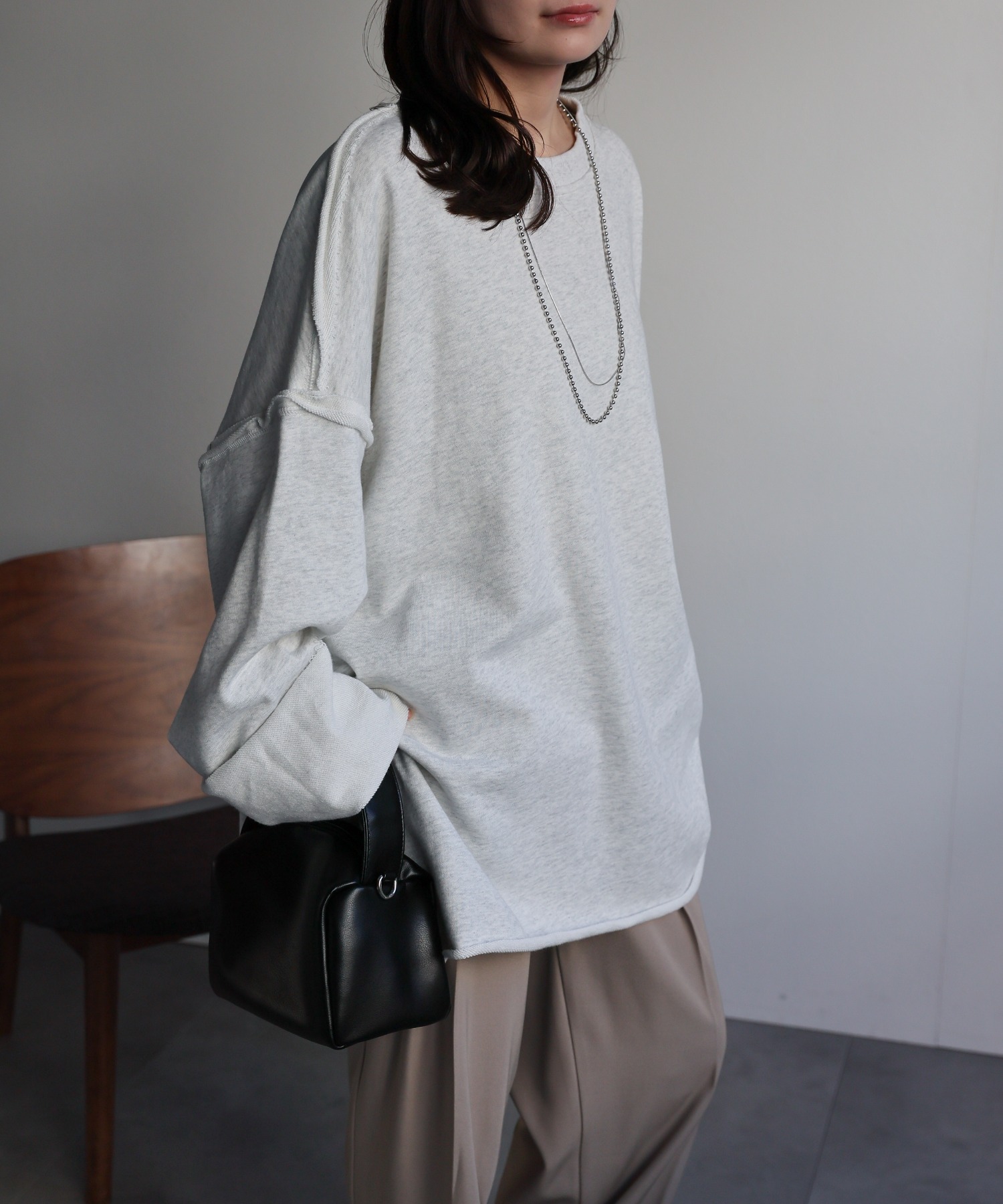 model：156cm 着用サイズ：FREE