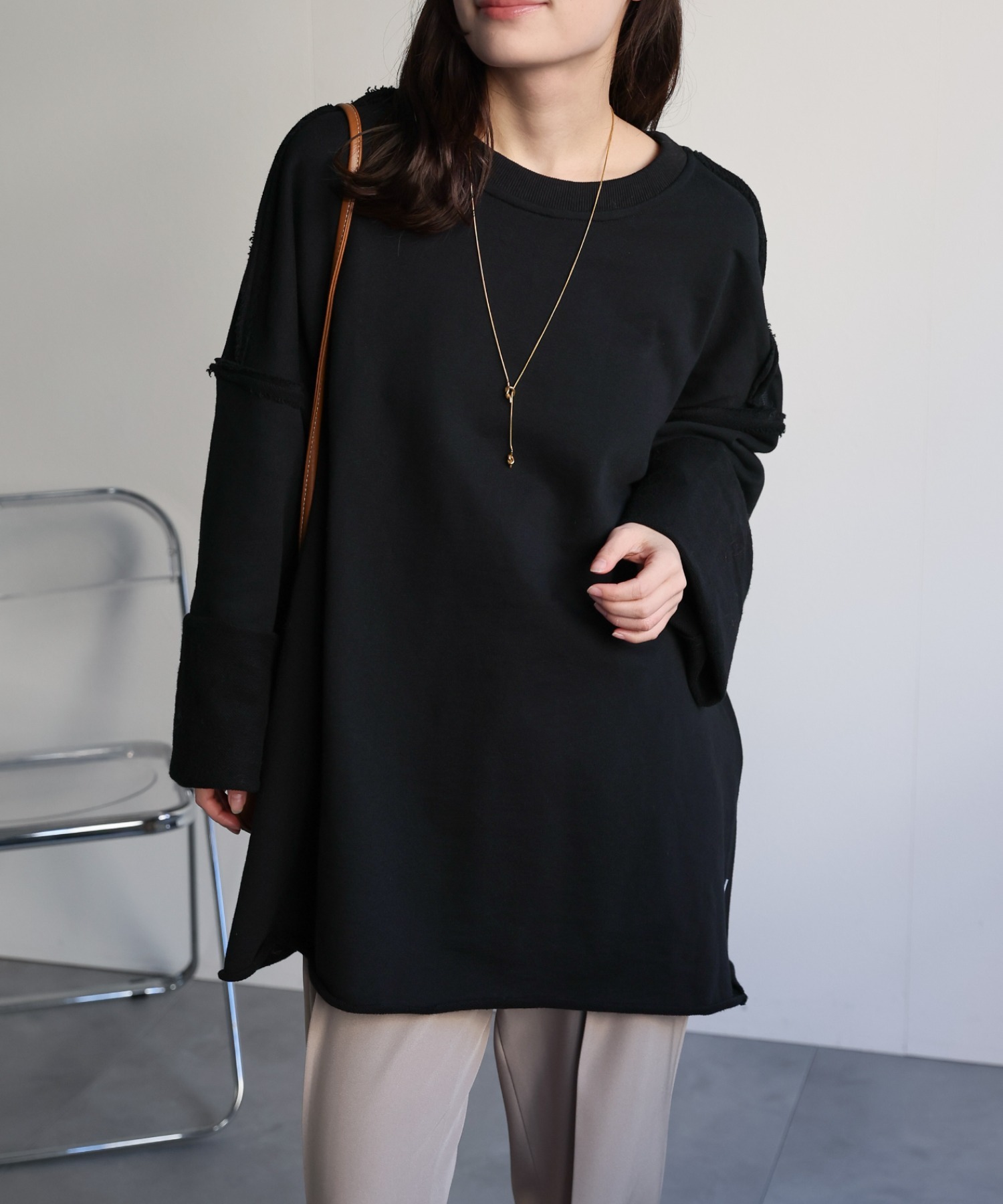 model：156cm 着用サイズ：FREE