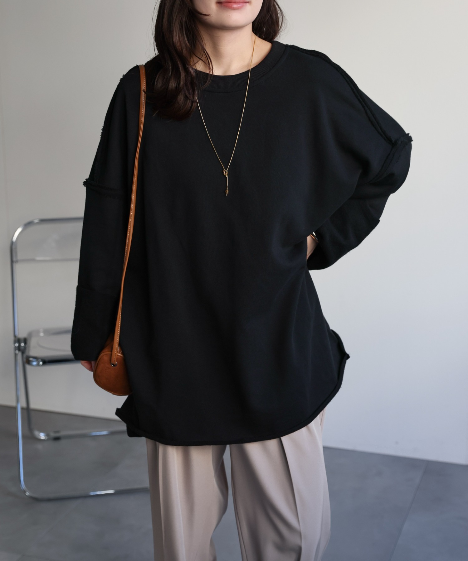 model：156cm 着用サイズ：FREE