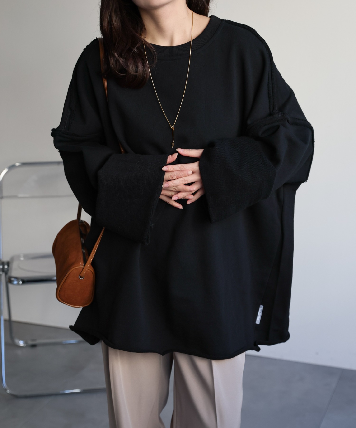 model：156cm 着用サイズ：FREE