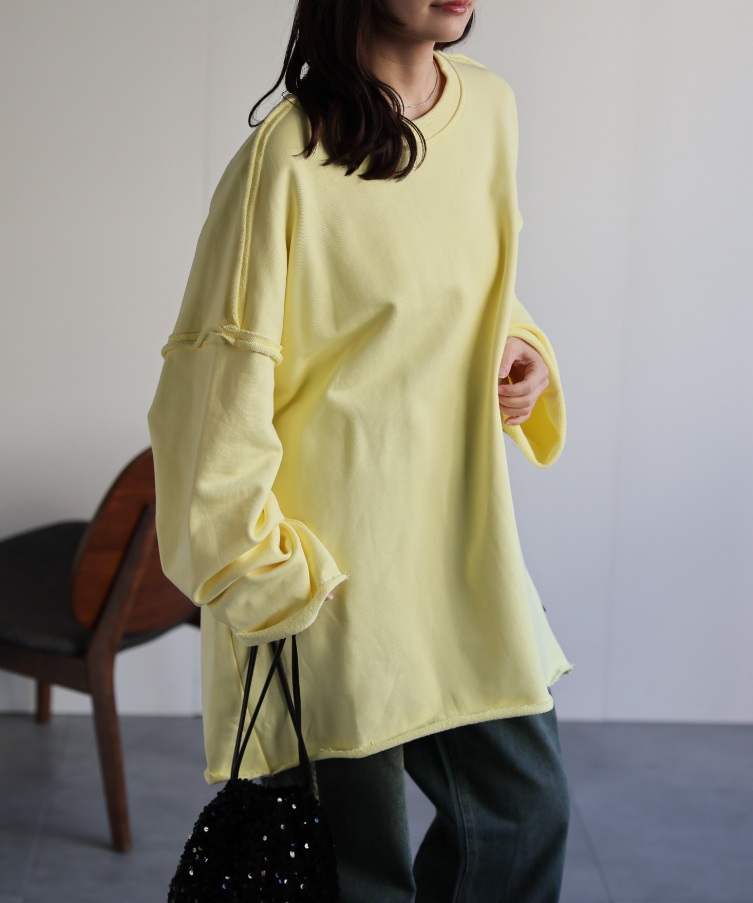 model：156cm 着用サイズ：FREE