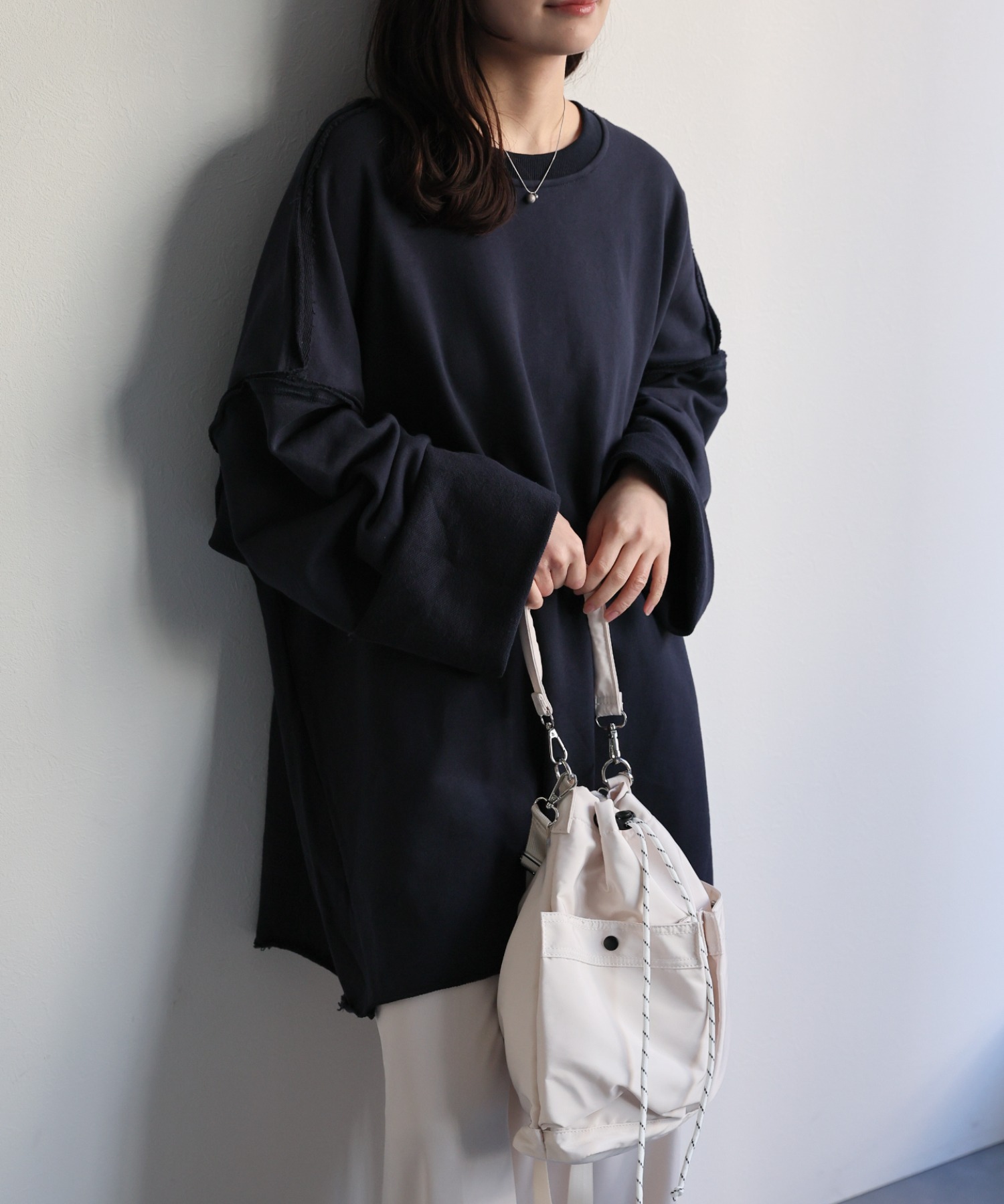 model：156cm 着用サイズ：FREE
