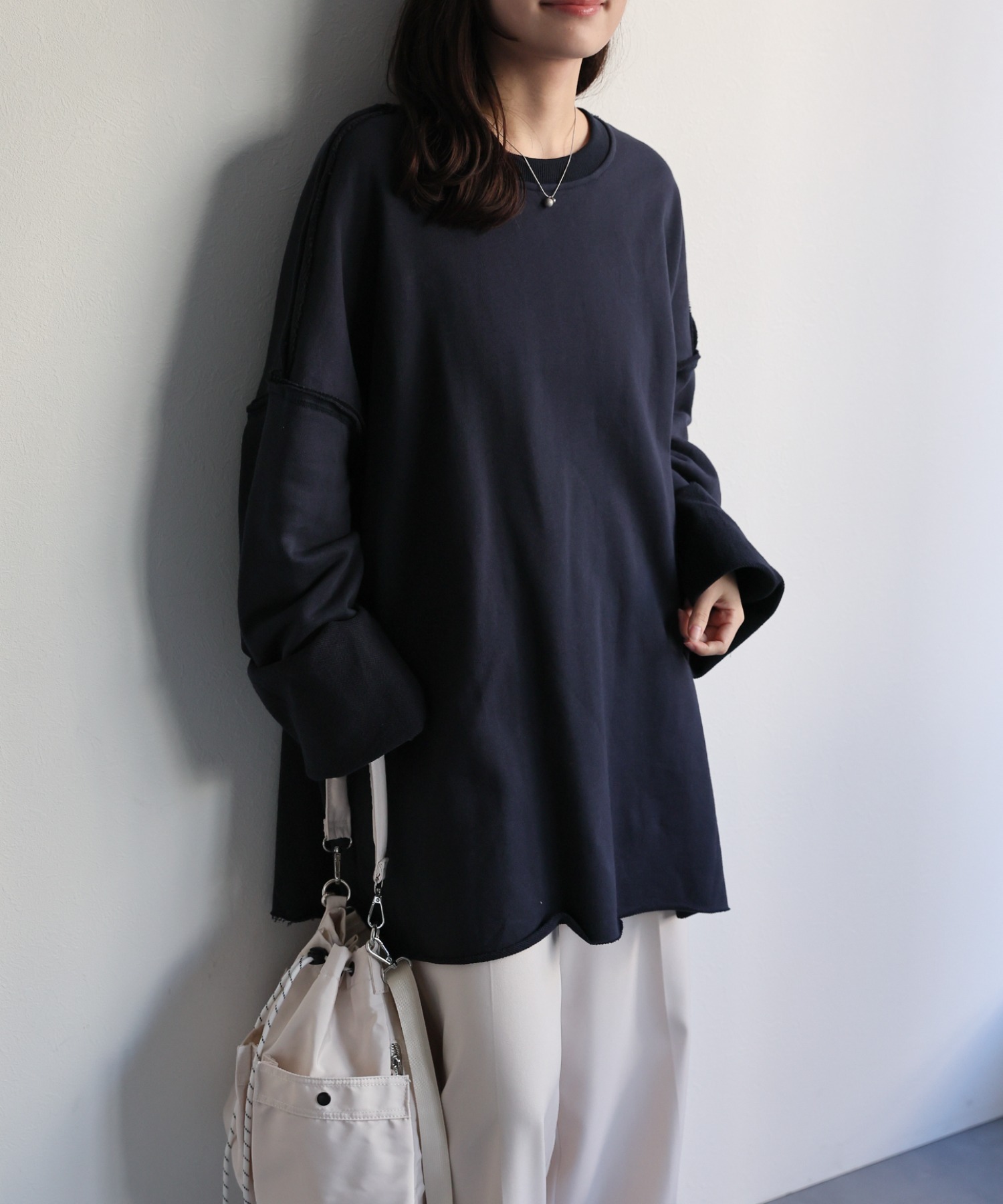 model：156cm 着用サイズ：FREE