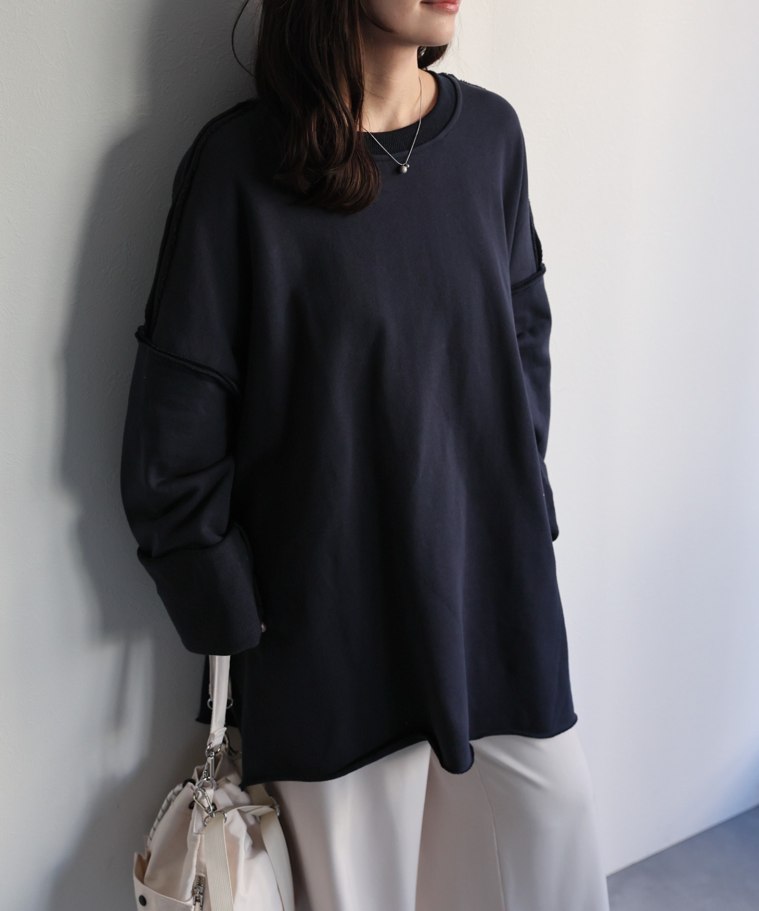 model：156cm 着用サイズ：FREE