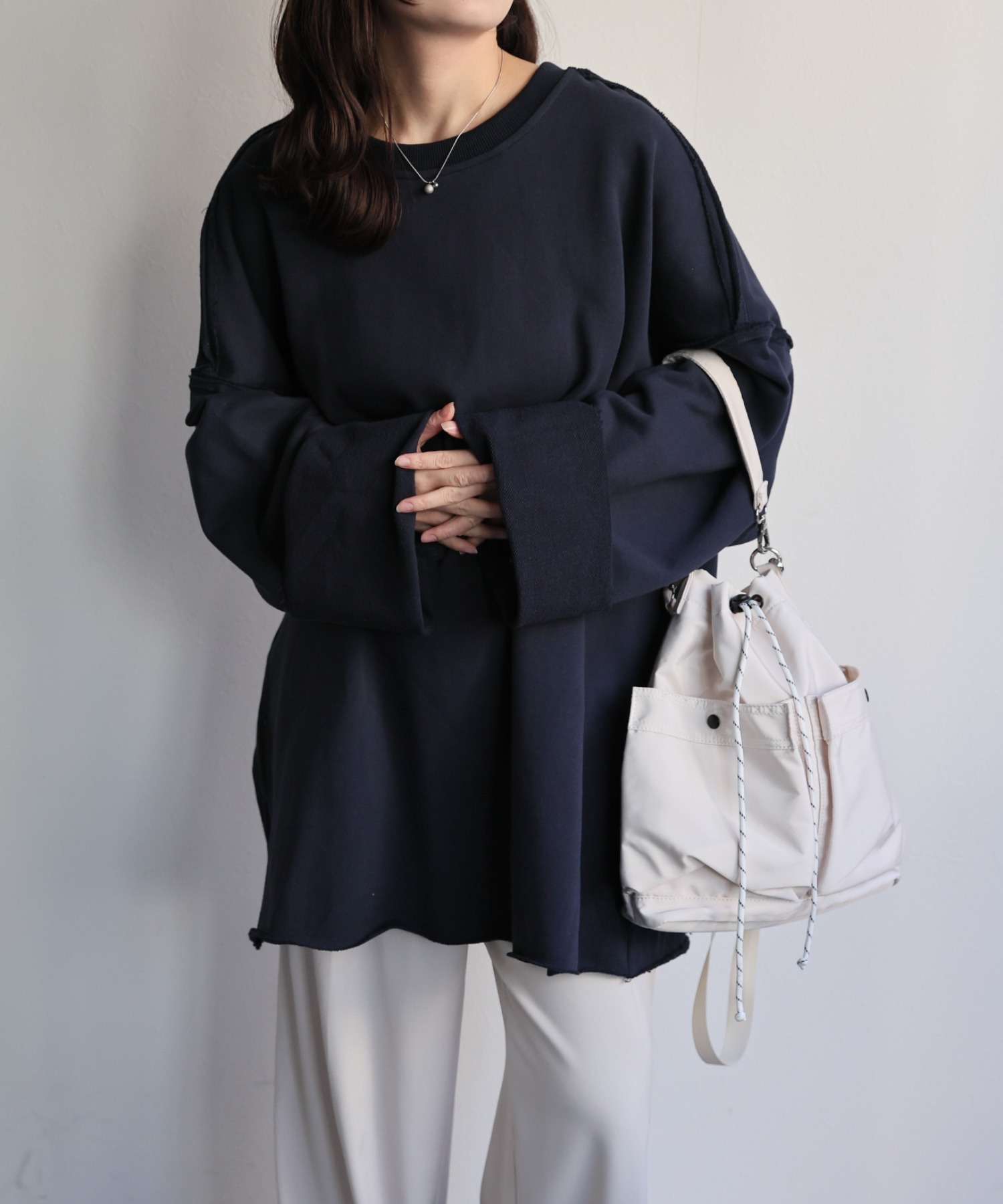 model：156cm 着用サイズ：FREE