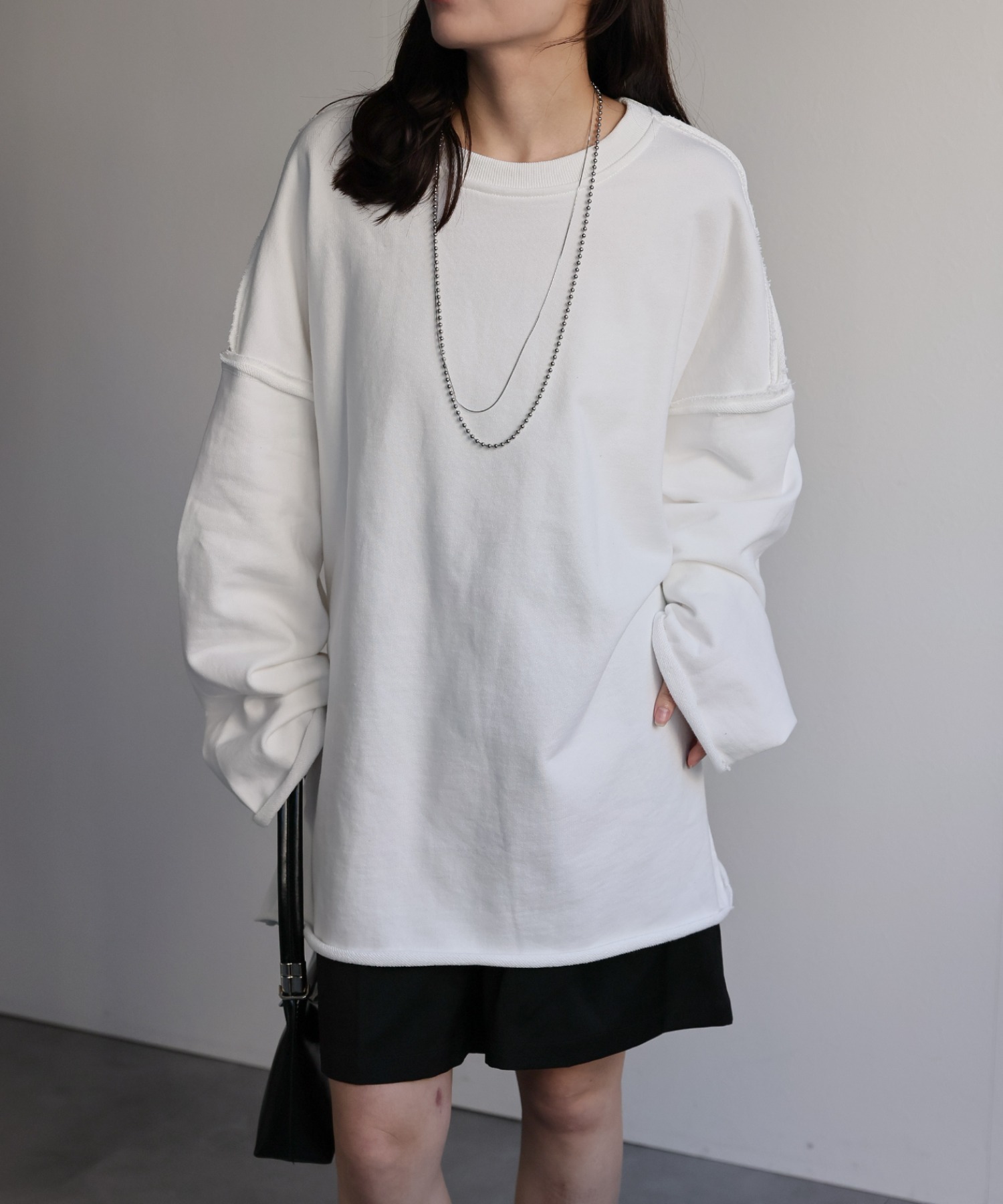 model：156cm 着用サイズ：FREE