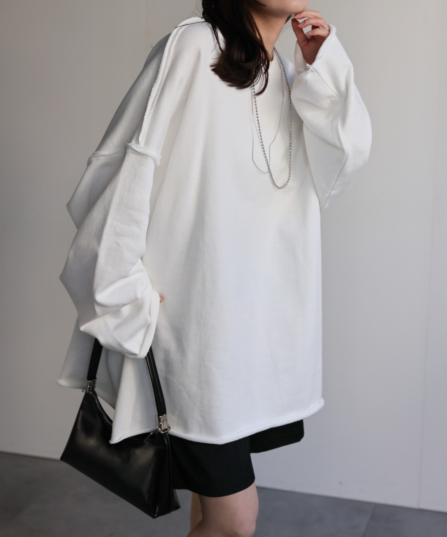 model：156cm 着用サイズ：FREE