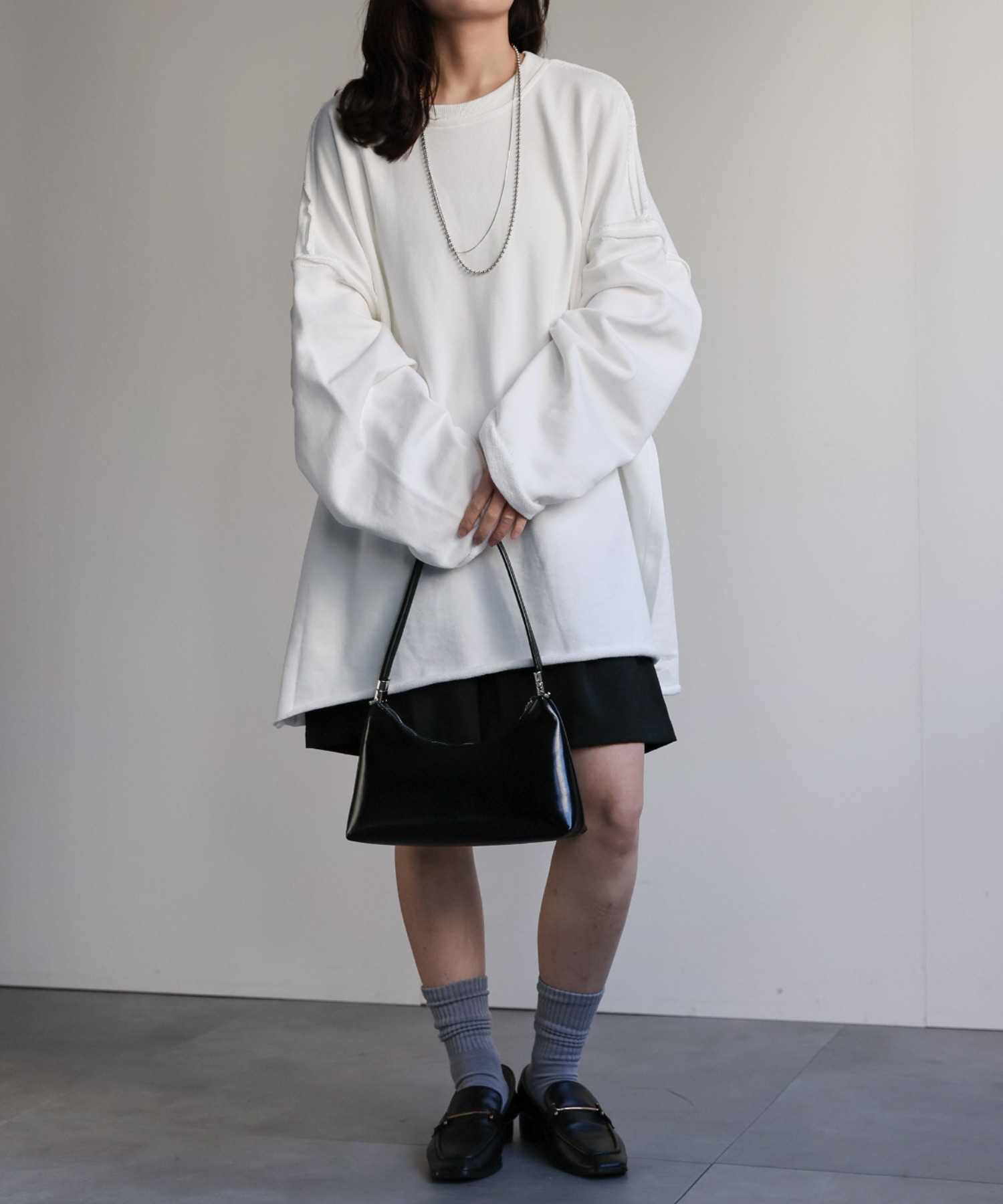 model：156cm 着用サイズ：FREE