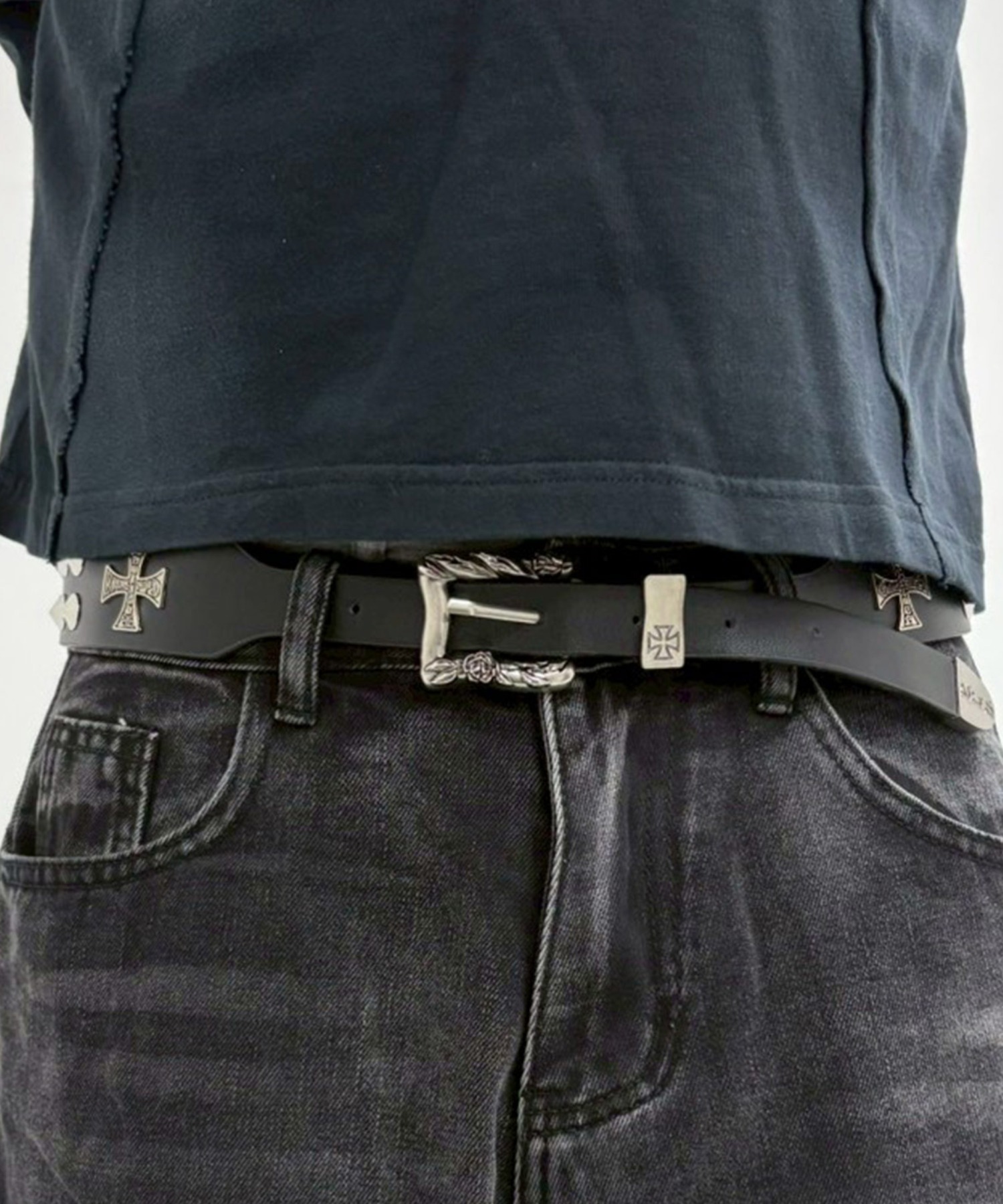 ARULE/アルール』 Cross Stud Belt/クロススタッズベルト ARULE│A'GEM