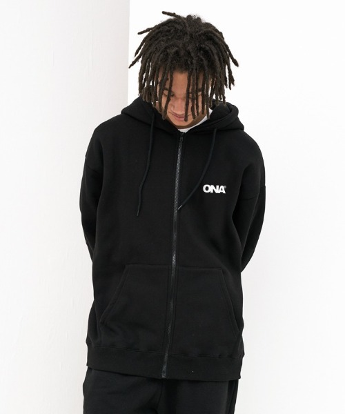 ●SPAO●LOOSE FIT 2-WAY HOOD ZIP-UP 男女 韓国人気 ダボっと WOOALONG】☆韓国大人気☆Signature hood zip-up (WOOALONG