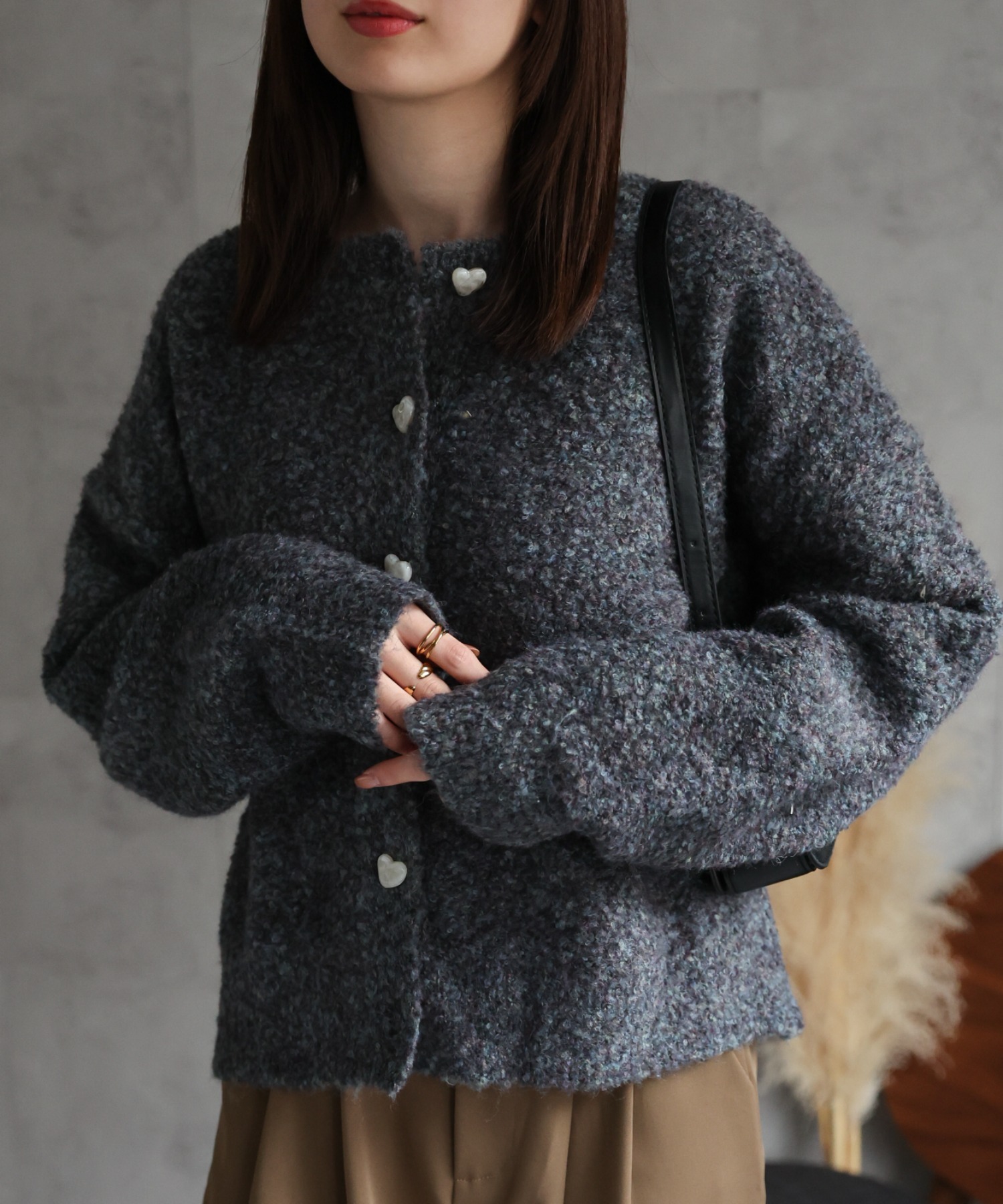 model:162cm　着用サイズ：F
