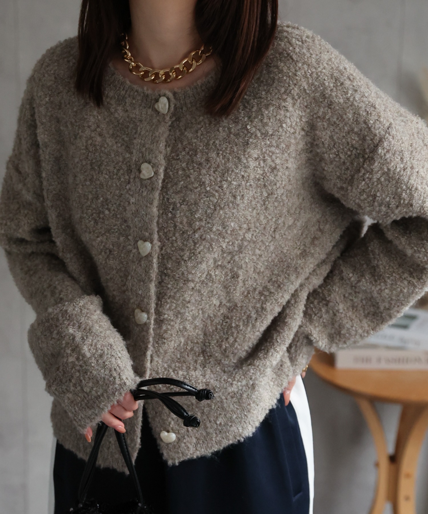 model:162cm　着用サイズ：F