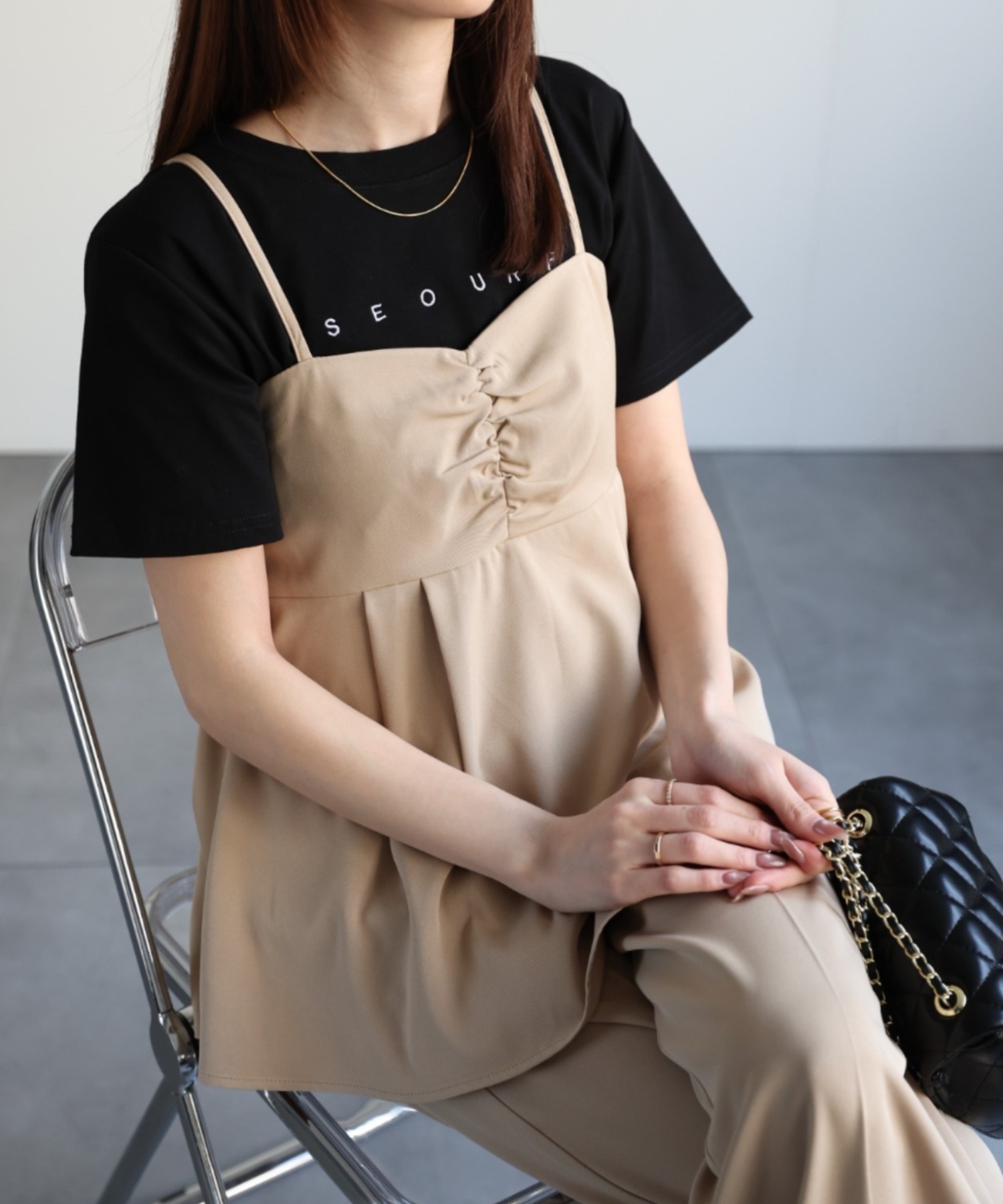 model：162㎝着用サイズ：M