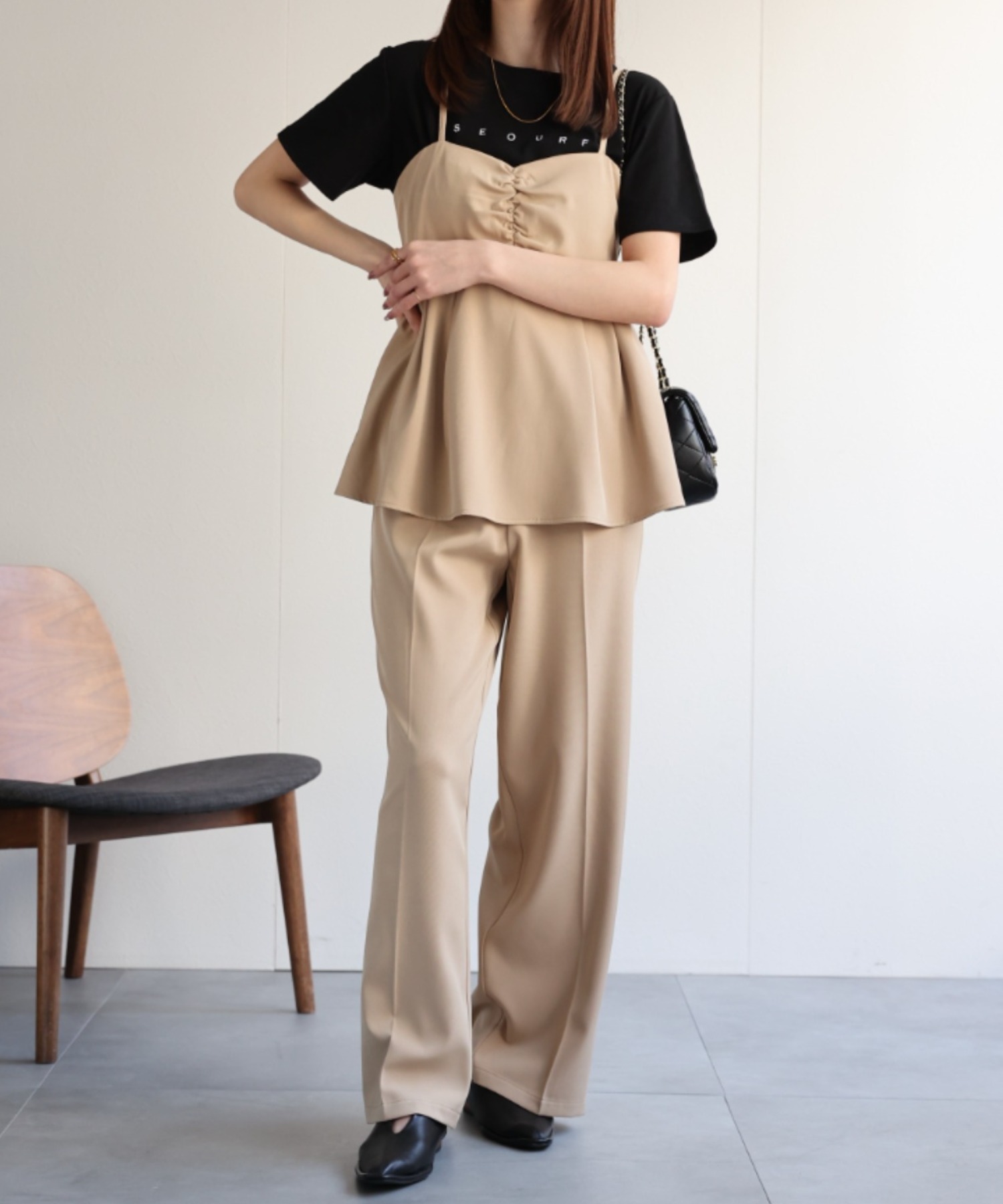 model：162㎝着用サイズ：M