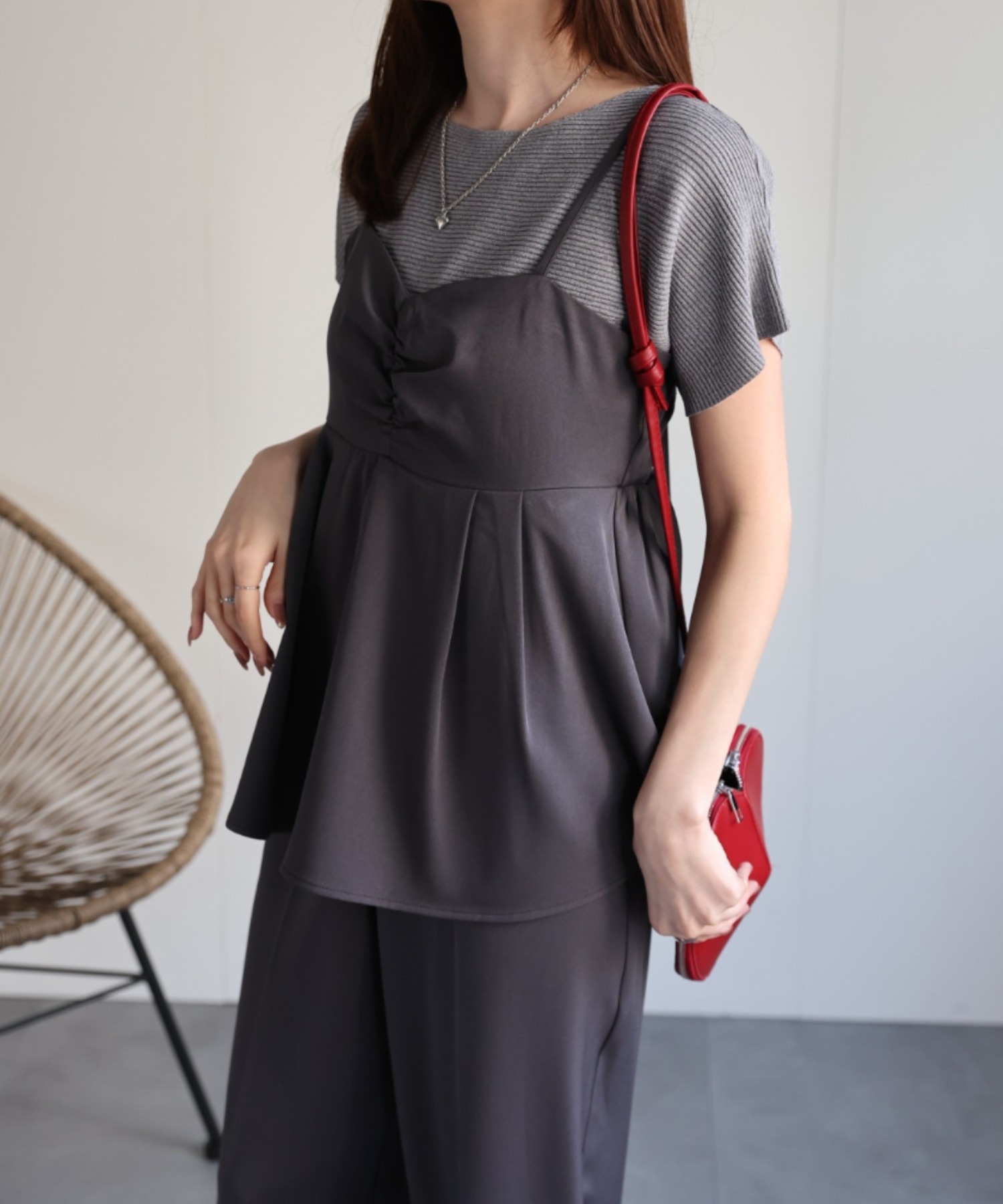 model：162㎝着用サイズ：M
