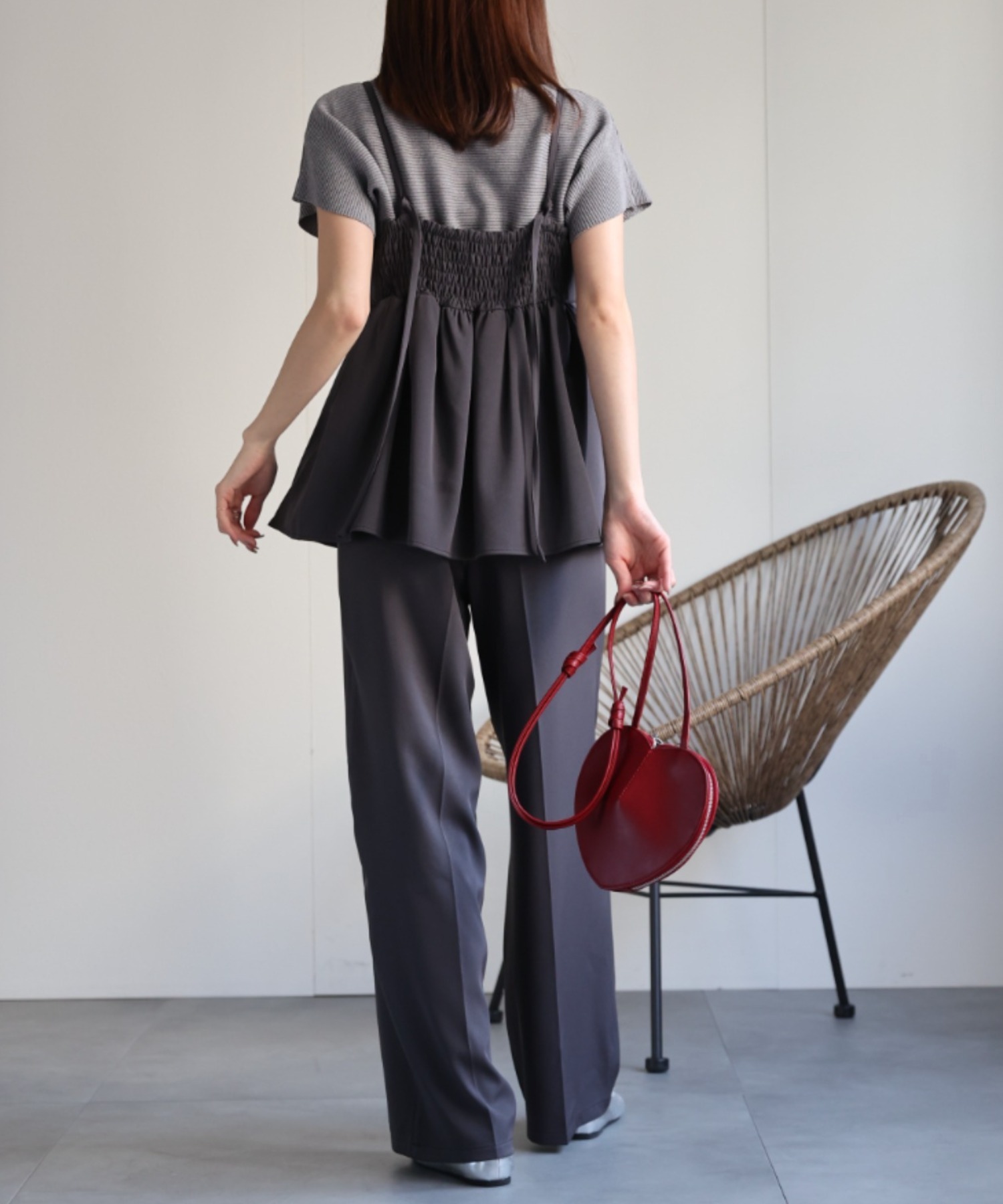 model：162㎝着用サイズ：M