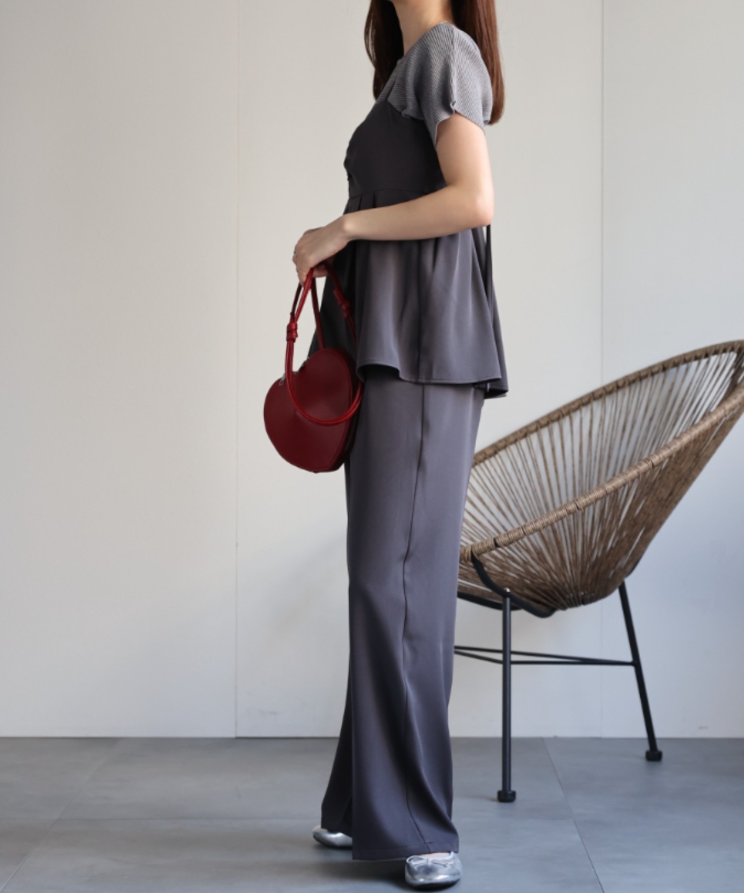 model：162㎝着用サイズ：M