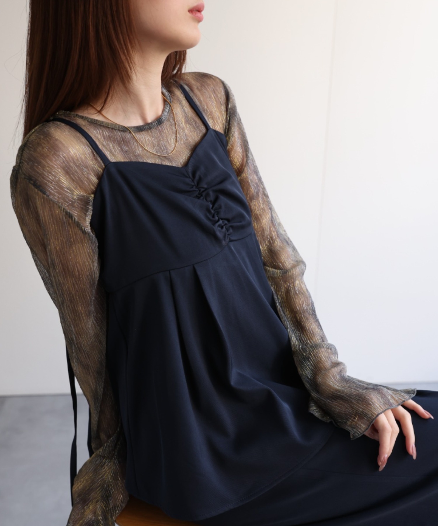 model：162㎝着用サイズ：M