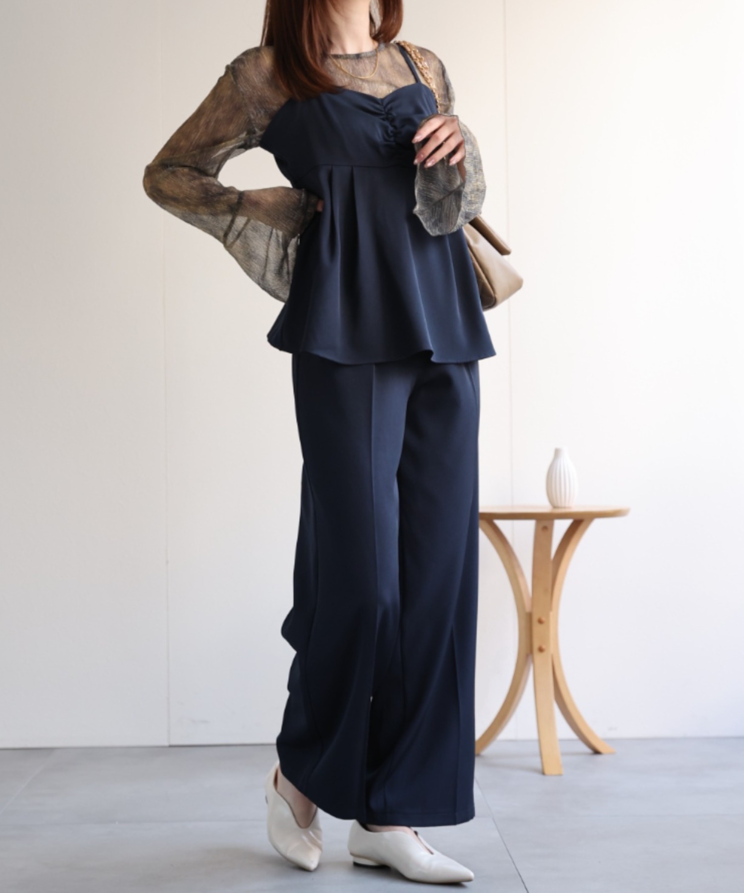 model：162㎝着用サイズ：M