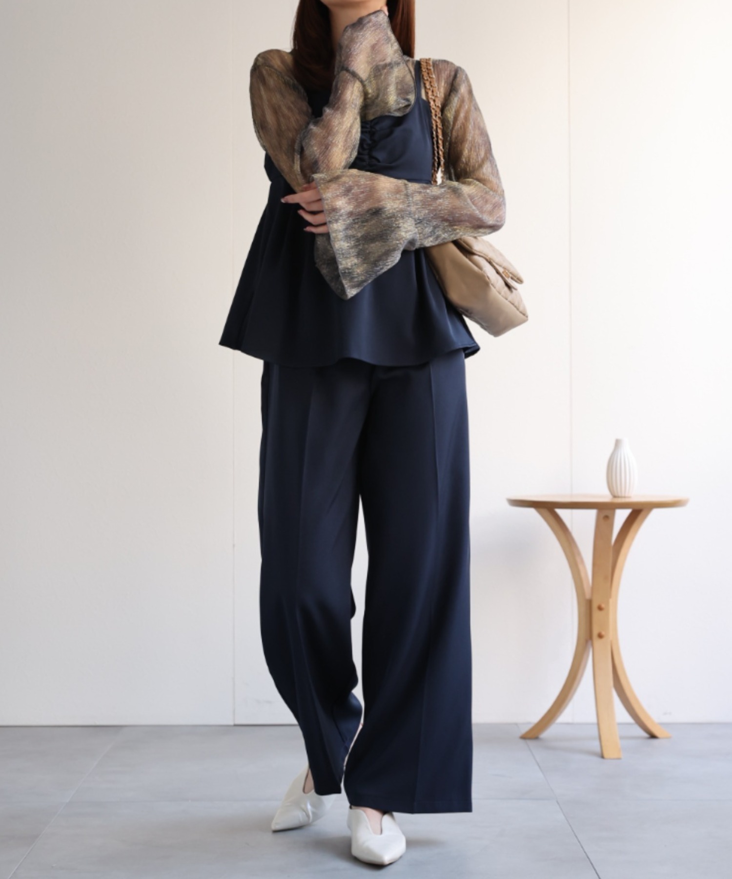 model：162㎝着用サイズ：M