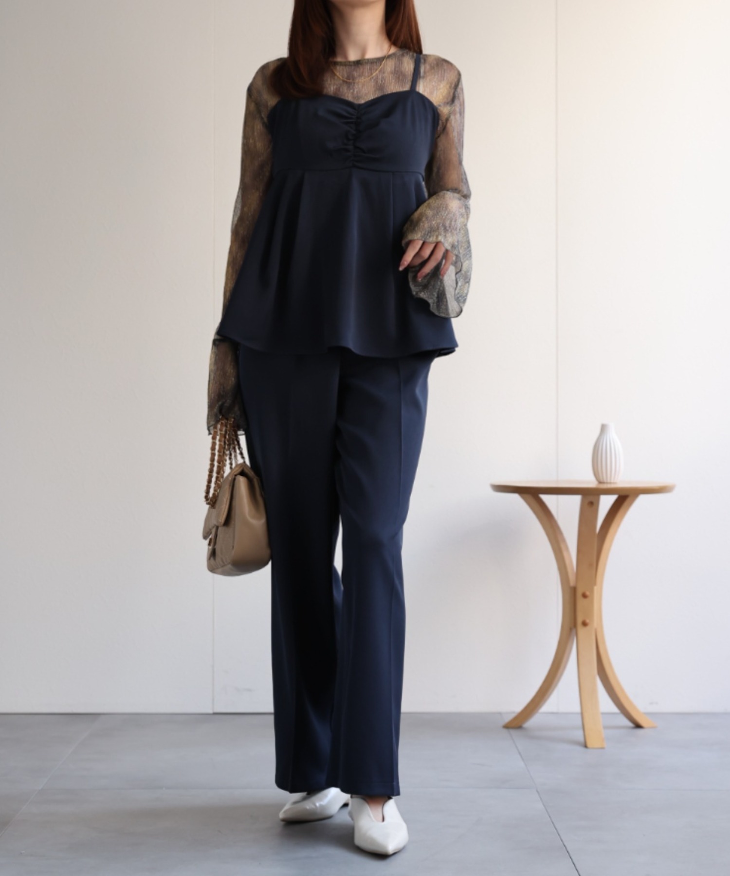 model：162㎝着用サイズ：M