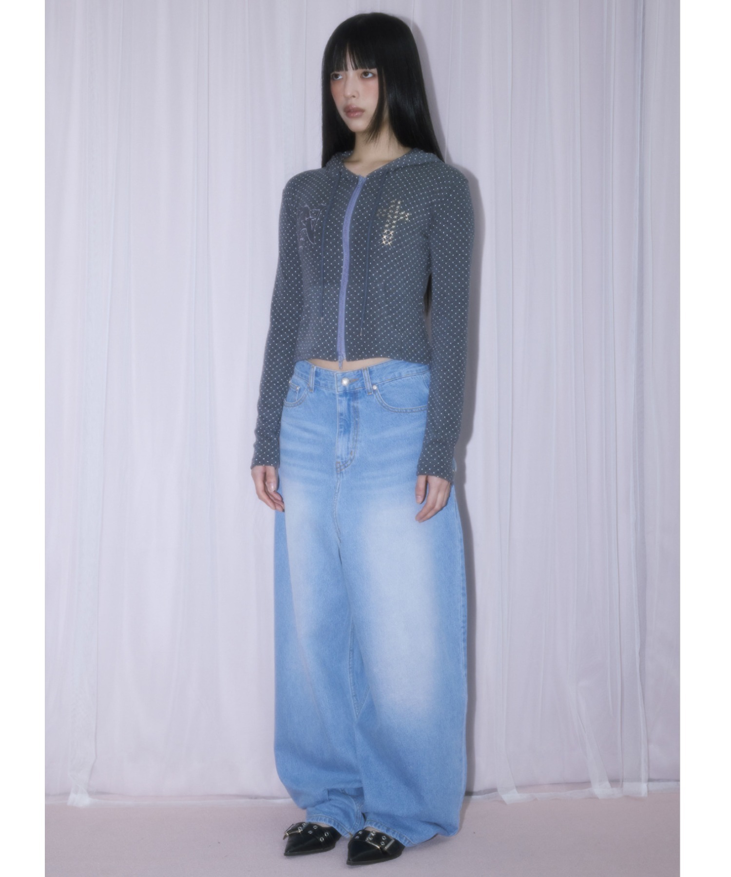 A'GEM/9 × .kom 『NIIER NOR/ニーアノア』 BACK-LAP BALLOON PANTS
