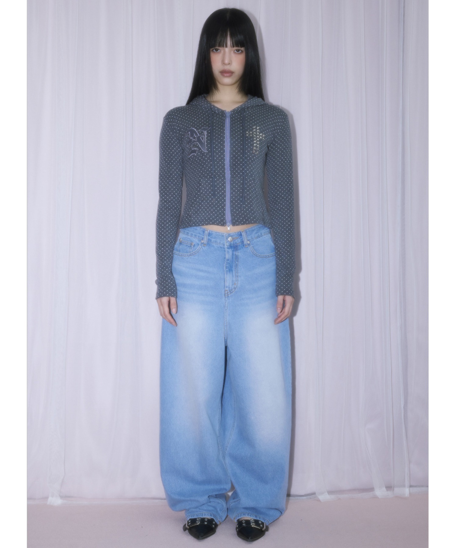 A'GEM/9 × .kom 『NIIER NOR/ニーアノア』 BACK-LAP BALLOON PANTS