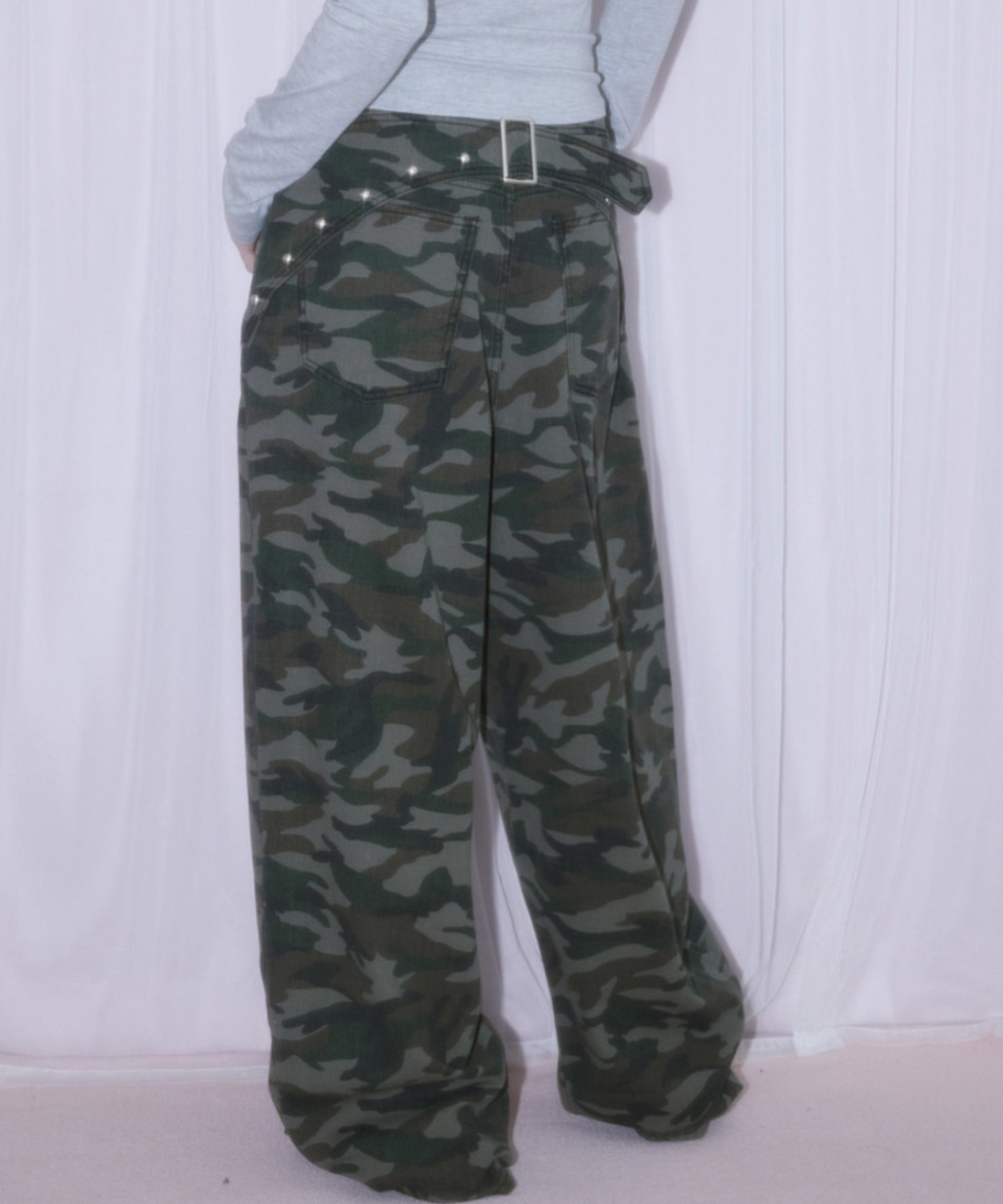 NOANOA パンツ A'GEM/9 × .kom 『NIIER NOR/ニーアノア』 BACK-LAP BALLOON PANTS