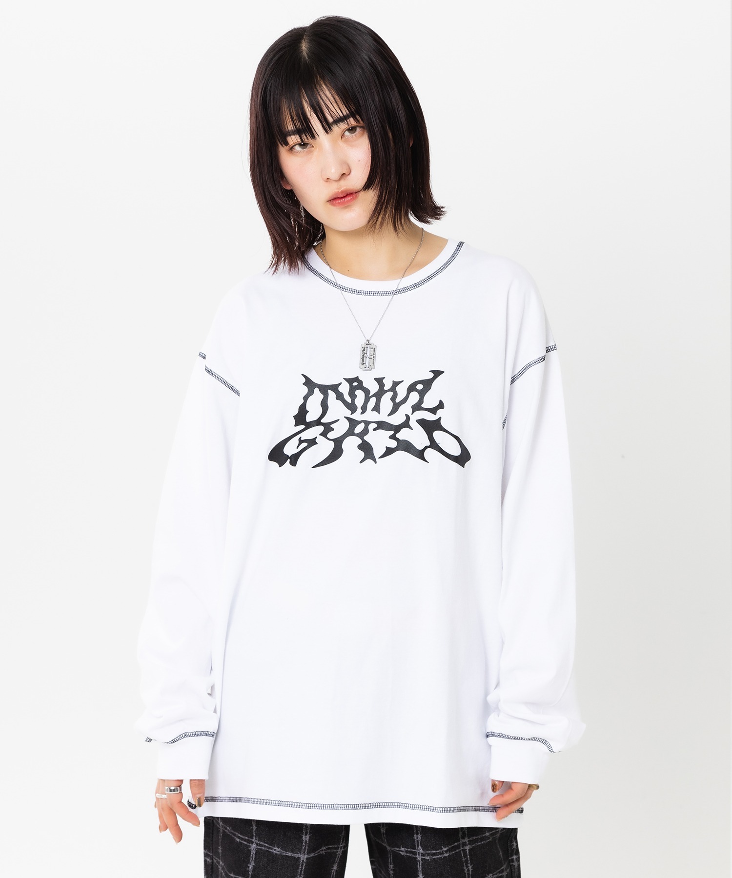 mahagrid/マハグリッド』TRIBAL LS TEE/トライバル 長袖Tシャツ