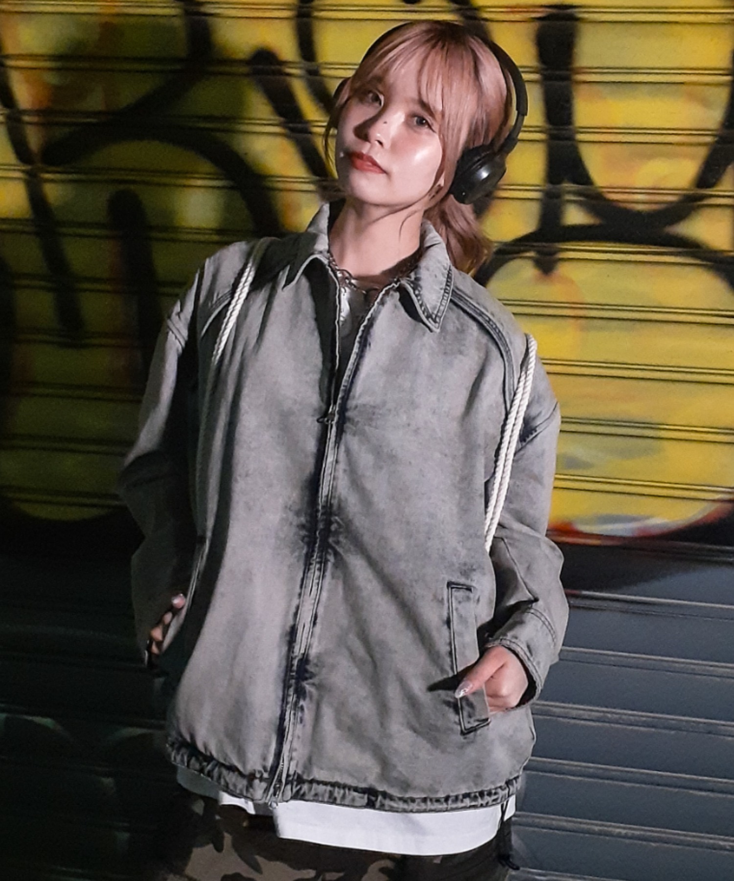 A'GEM/9 × .kom 『A'gem/エージェム』 ヴィンテージウォッシュジップ