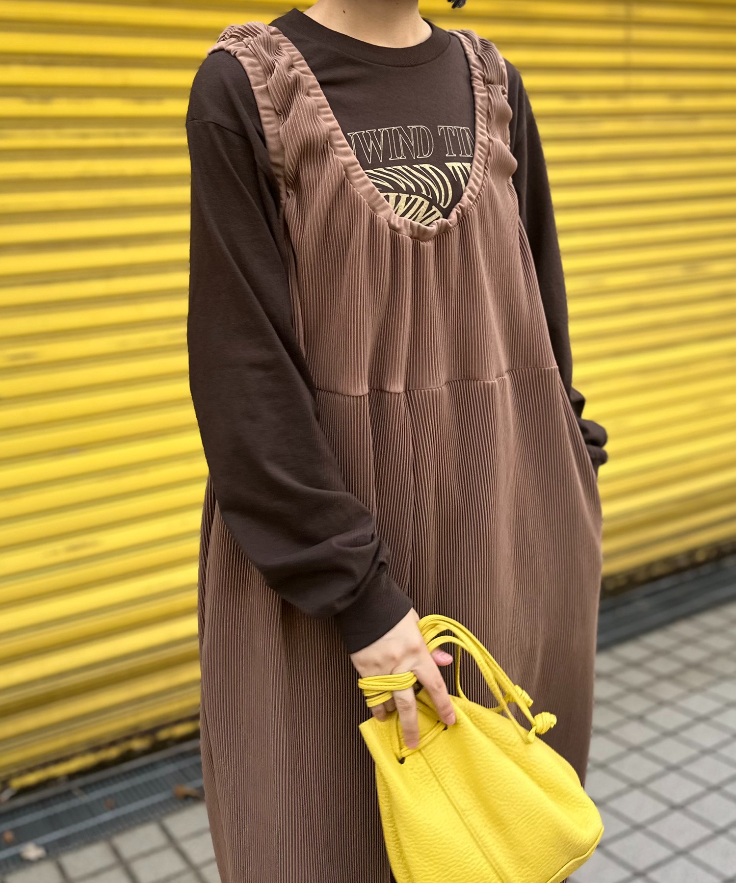 ブラウン
model:154cm 着用サイズ:FREE