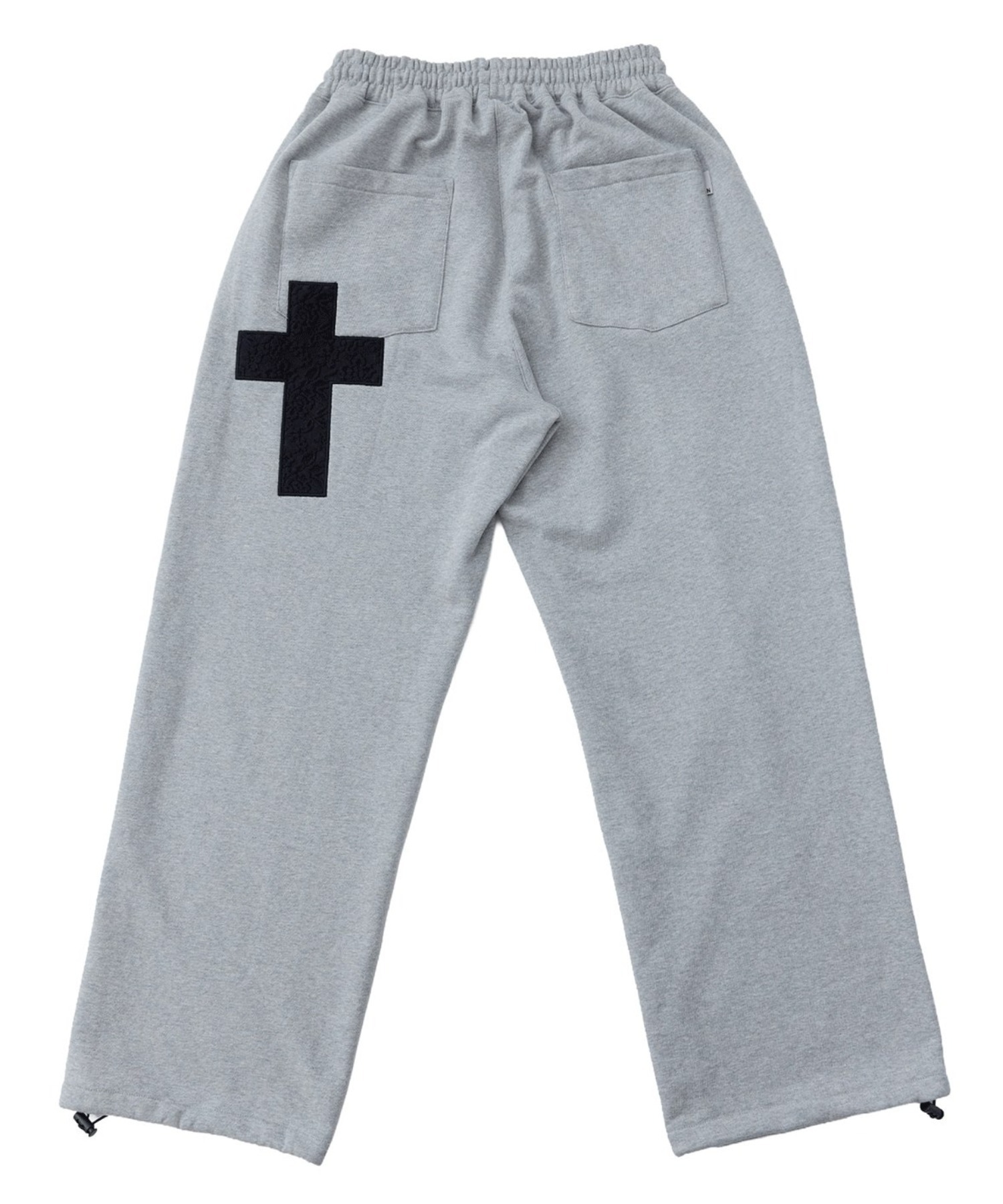 A'GEM/9 × .kom 『NIIER NOR/ニーアノア』 LACE CROSS SWEATPANTS
