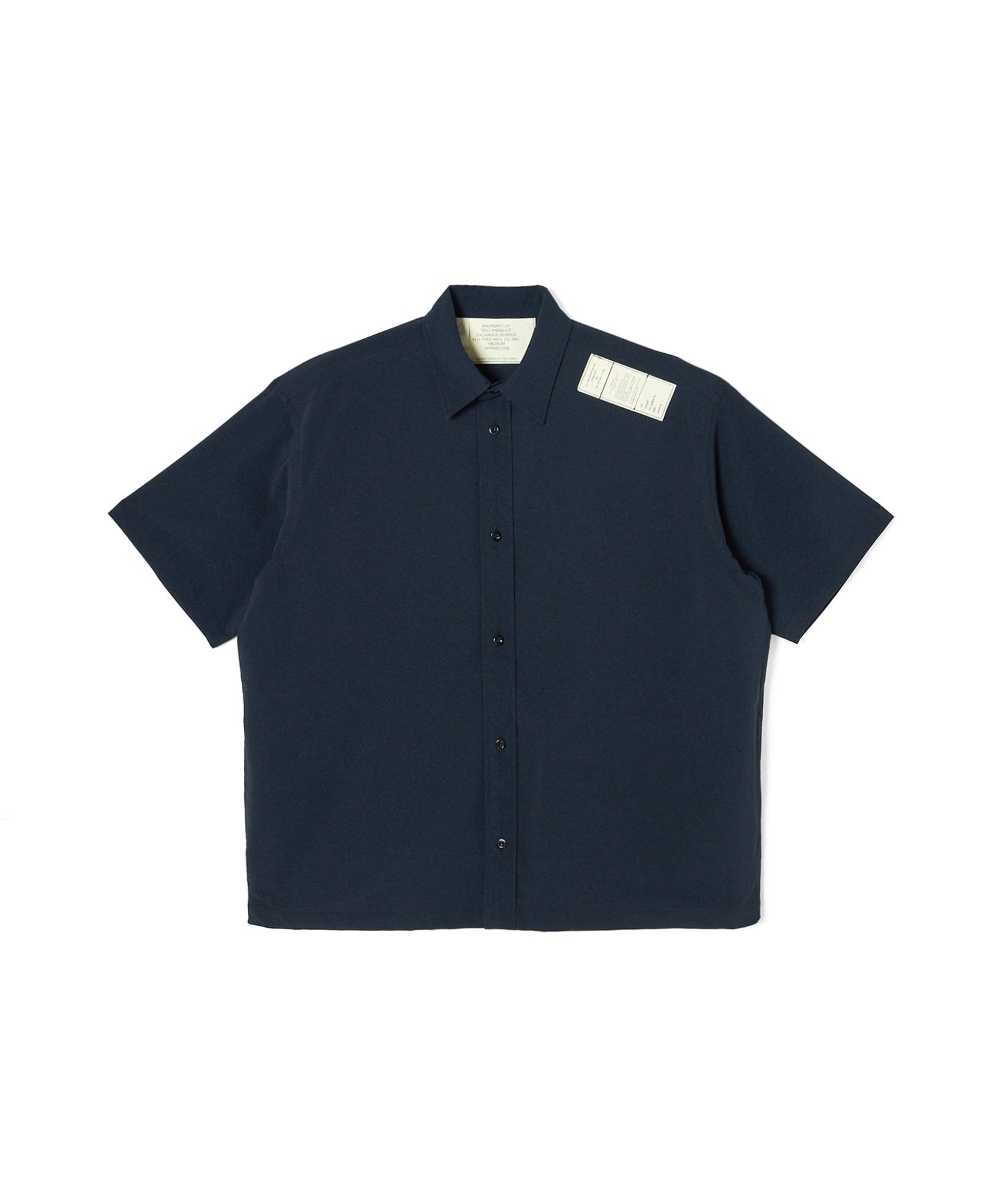 新品未使用品 Halfsleeve Dress Shirts LAYERED HALF‐SLEEVES SHIRT