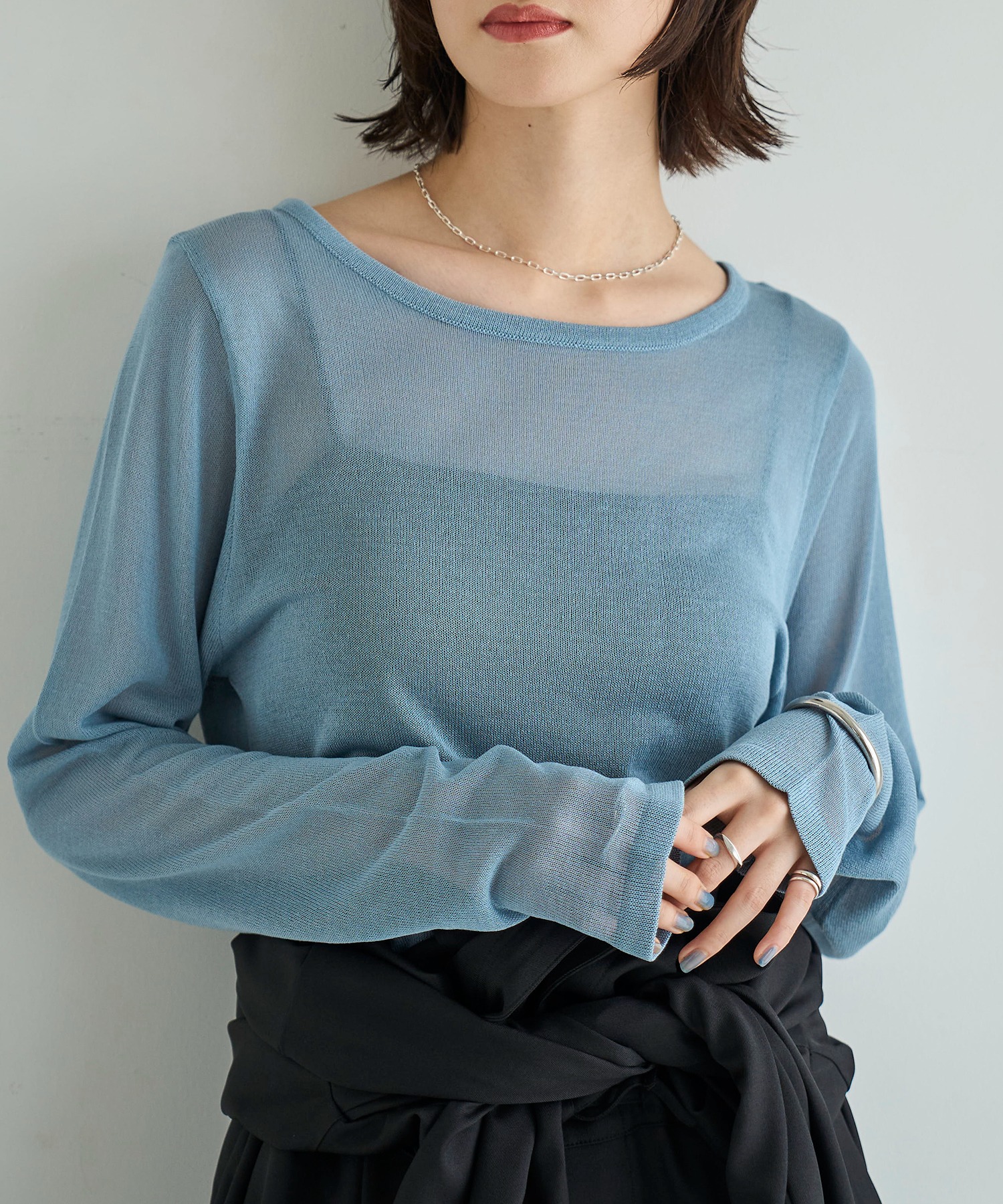 model：H166　着用サイズ：F