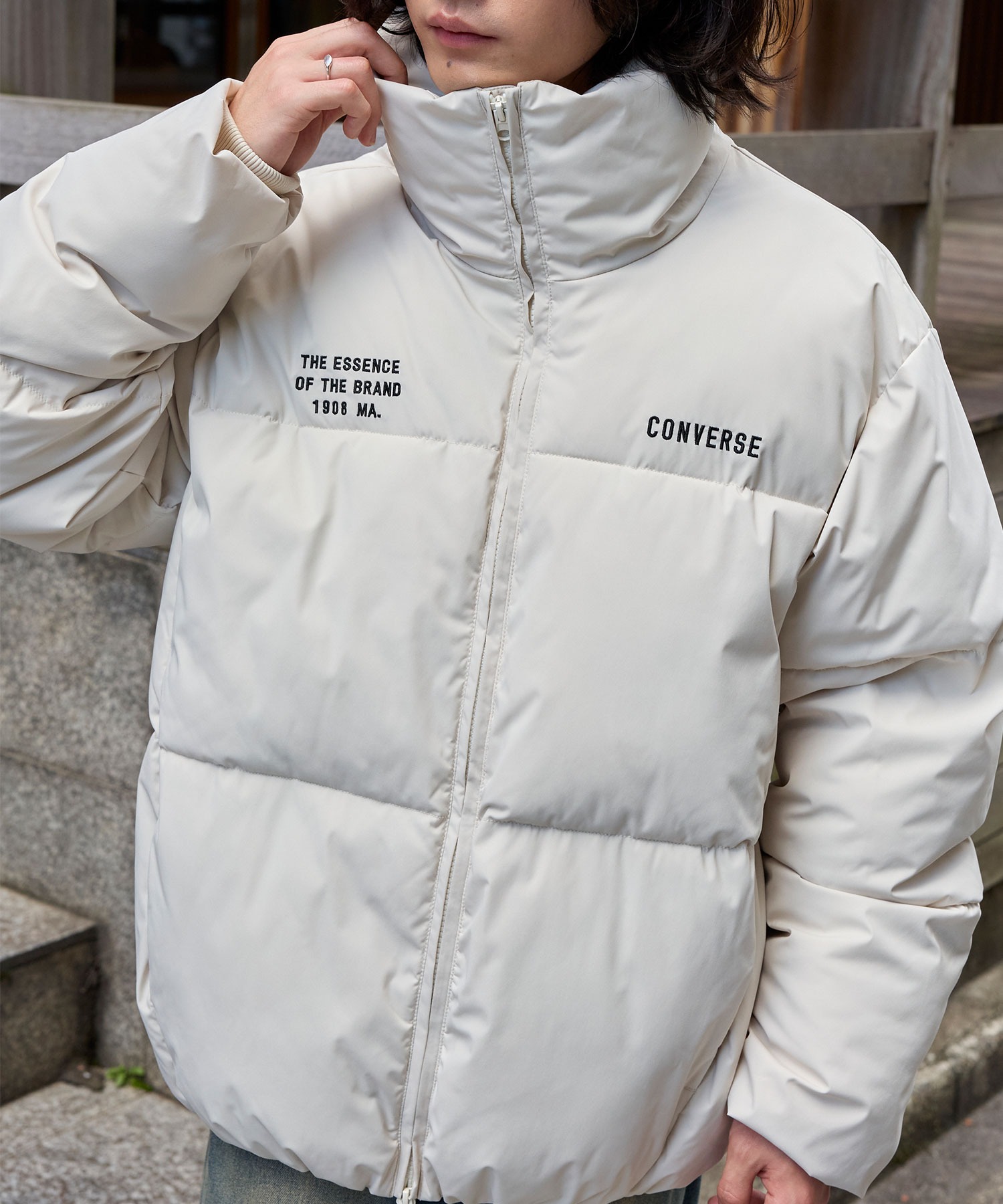 コンバースダウンジャケット CONVERSE（コンバース） ダウンジャケット ダウン ナイロン ワン